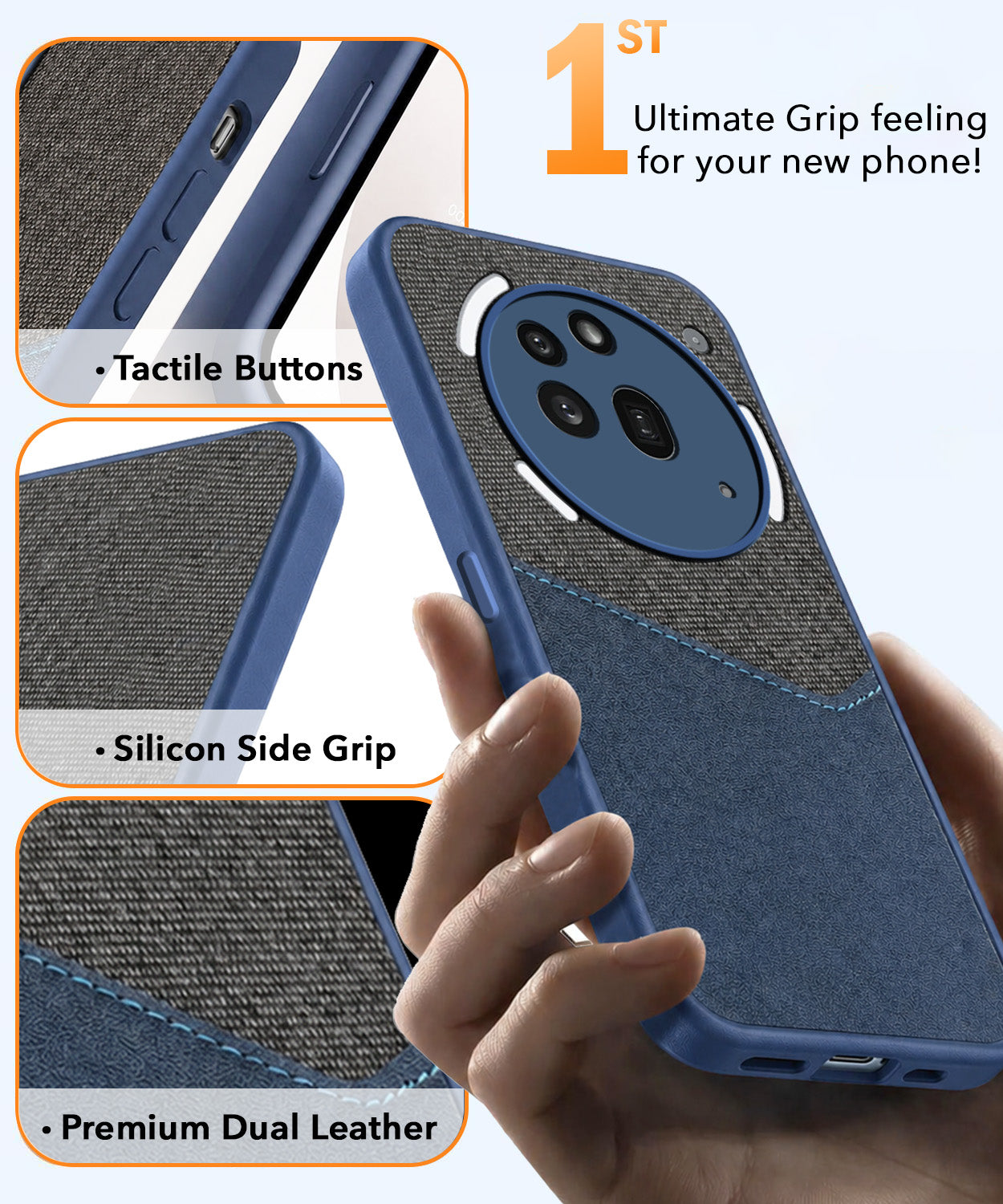 For Nothing Phone 3A Pro 5G Back Cover Case  (Dual PU Leather Stitch | Professional Minimalist | Soft and Flexible)