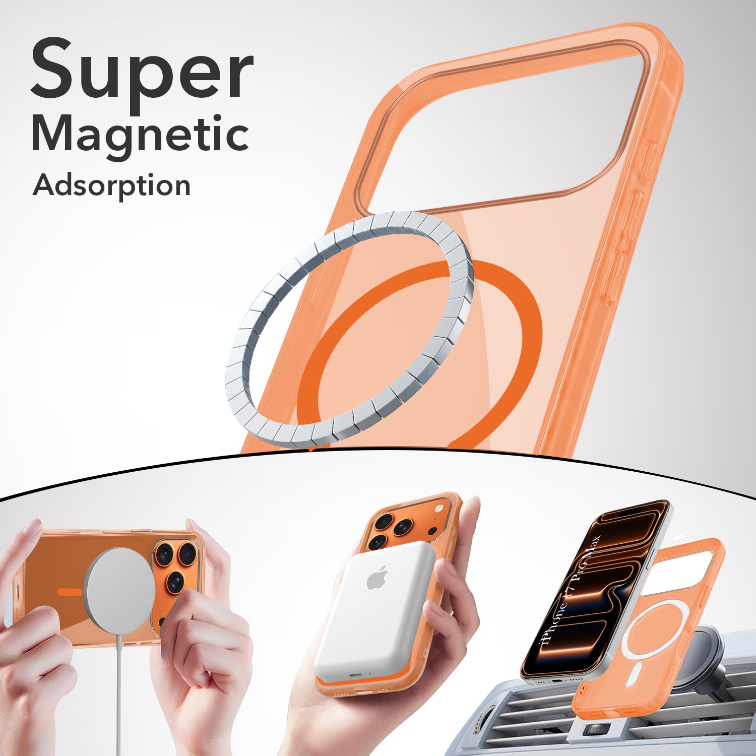 For Apple iPhone 17 Pro Max Lifetime Anti-Yellow MagSafe Compatible Clear (Sleek Hard Crystal | Camera Protection and Shockproof)
