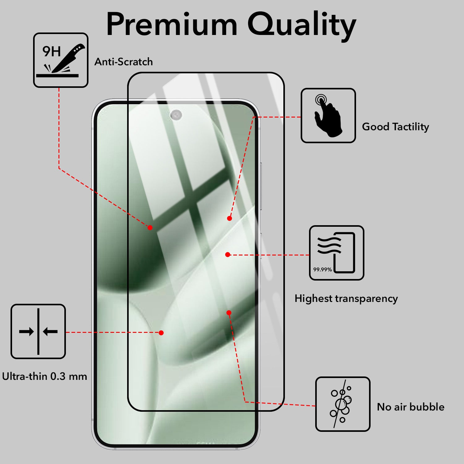 (Pack of 2) Tempered Glass For Google Pixel 10 Pro XL Military-Grade Gorilla Screen Protector With Installation Kit | Shatterproof, Full Coverage, HD Clear, Scratch Resistant