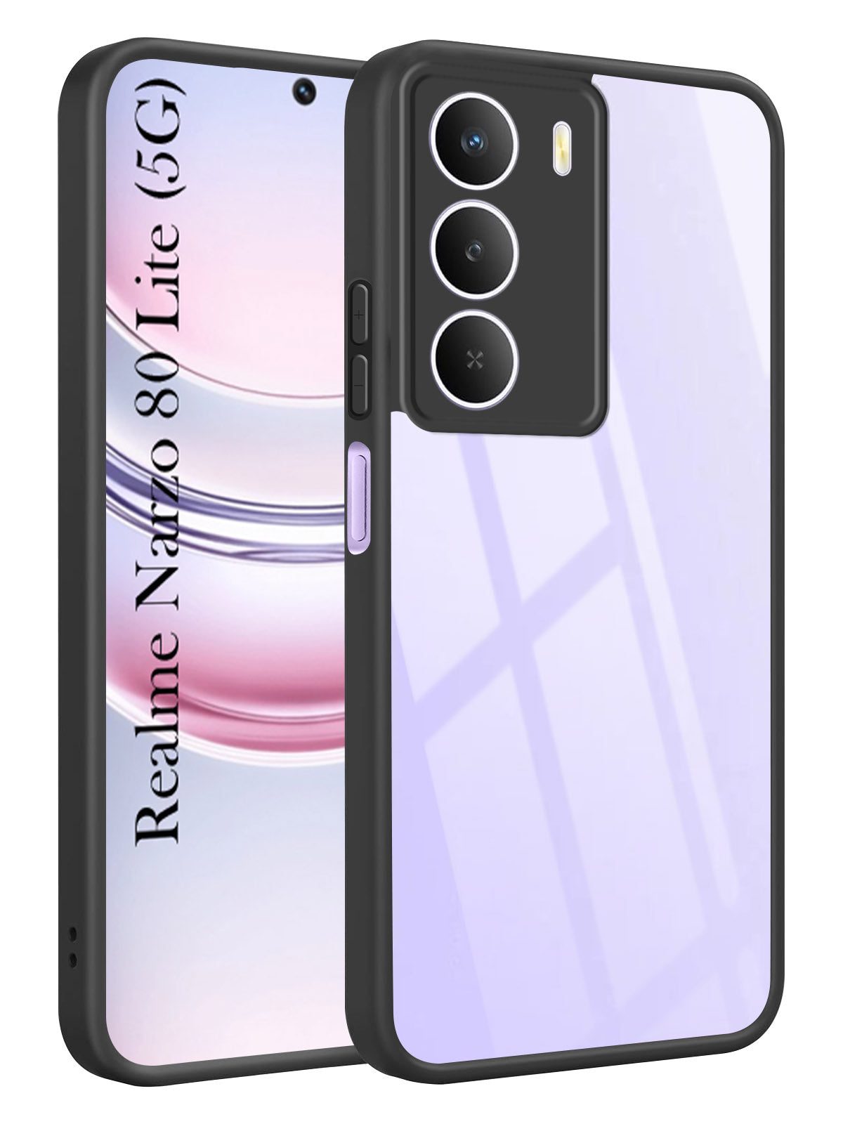 For Realme Narzo 80 Lite 5G Back Cover Case Ultra-Hybrid (Lifetime Anti Yellow | Anti Scratch | Crystal Clear Shockproof)