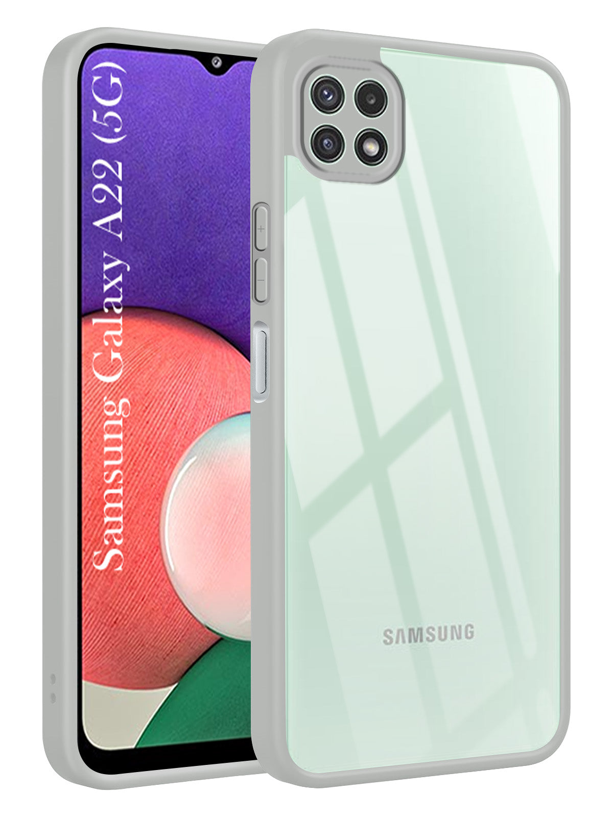 For Samsung Galaxy A22 5G Back Cover Case Ultra-Hybrid (Lifetime Anti Yellow | Anti Scratch | Crystal Clear Shockproof)