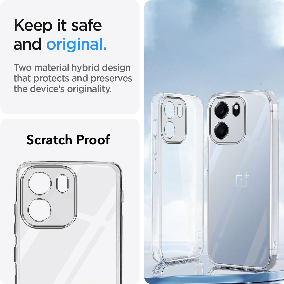 For Oneplus Nord CE 6 Back Cover Case Silicone (Clear Shockproof Case with Camera Protection | Soft and Flexible | Transparent)
