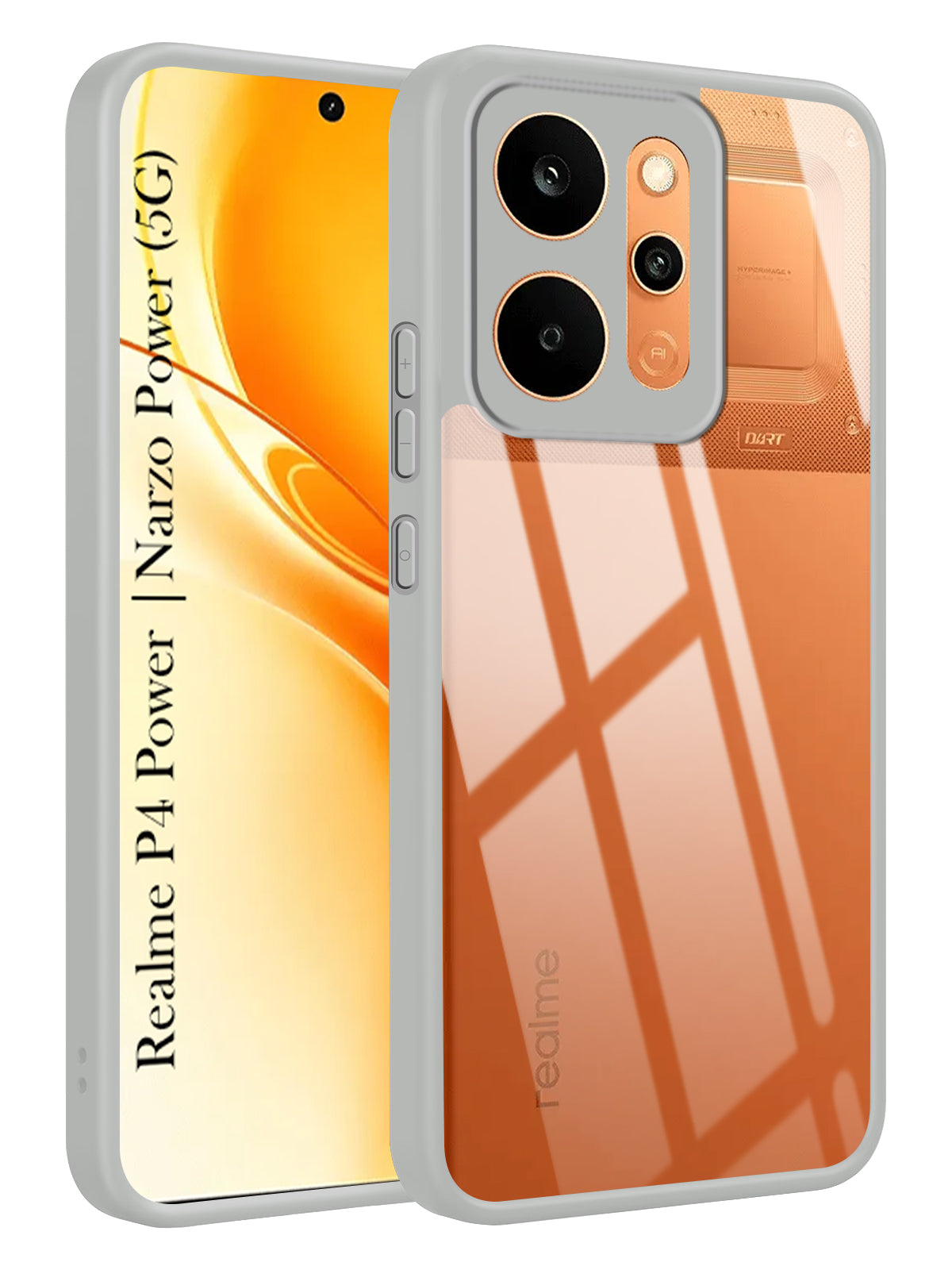 For Realme P4 Power 5G | Realme Narzo Power Back Cover Case Ultra-Hybrid (Lifetime Anti Yellow | Anti Scratch | Crystal Clear Shockproof)
