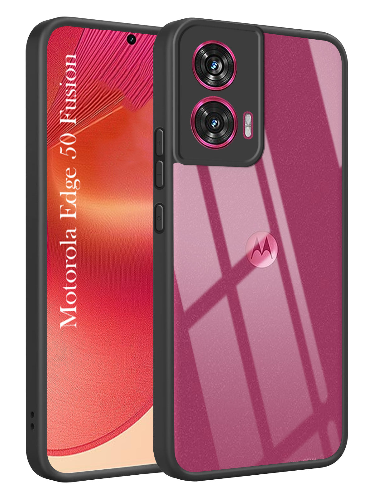 For Motorola Moto Edge 50 Fusion Back Cover Case (Lifetime Anti Yellow | Anti Scratch | Crystal Clear Shockproof)