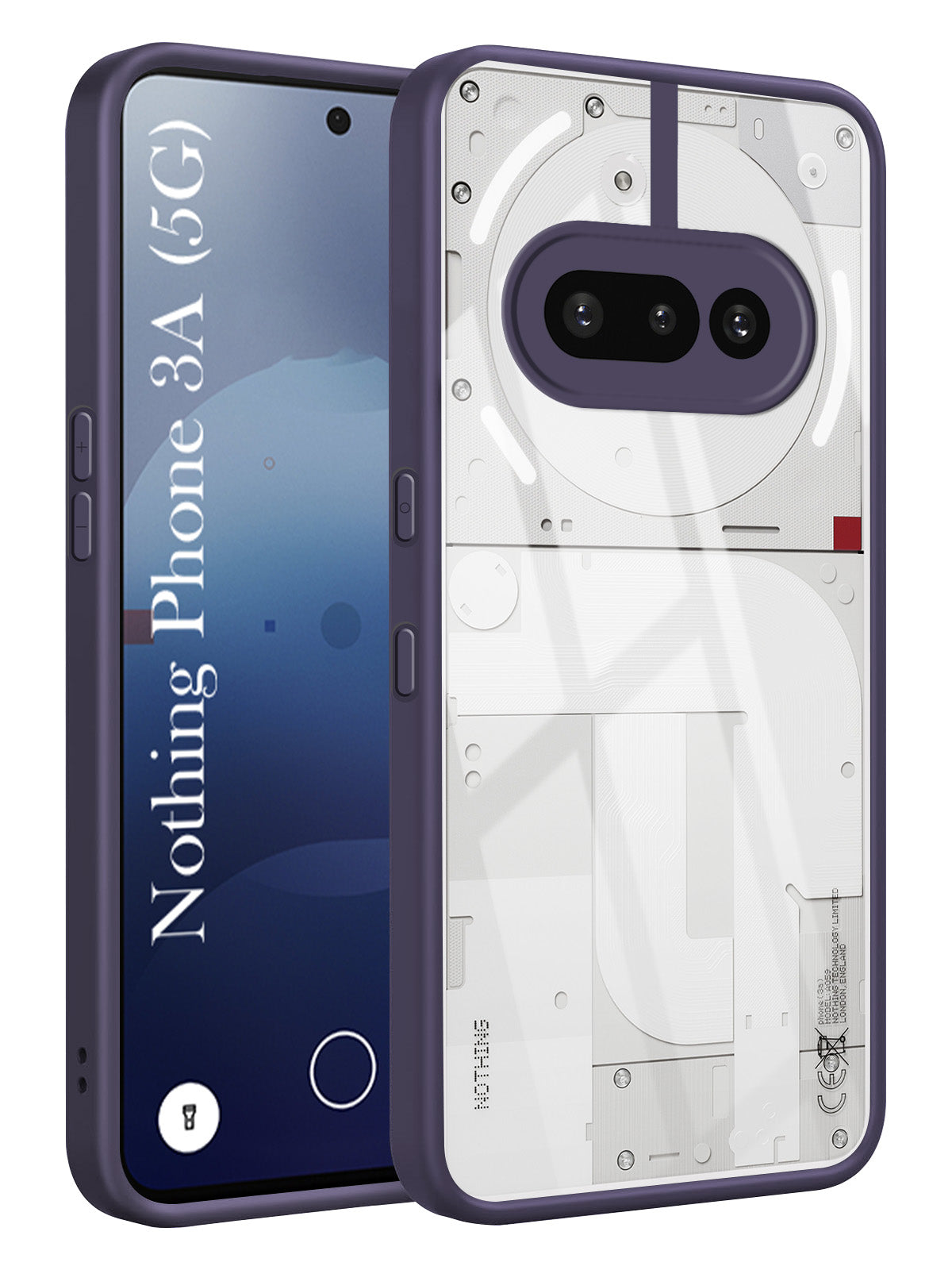 For Nothing Phone 3A Back Cover Case (Lifetime Anti Yellow | Anti Scratch | Crystal Clear Shockproof)