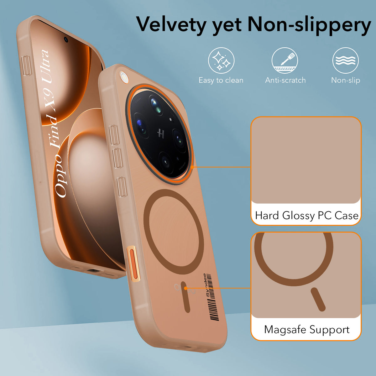 For Oppo Find X9 Ultra Back Cover Case (Soft Touch | Camera Bump Protection | MagSafe Compatible | Matte Finish)