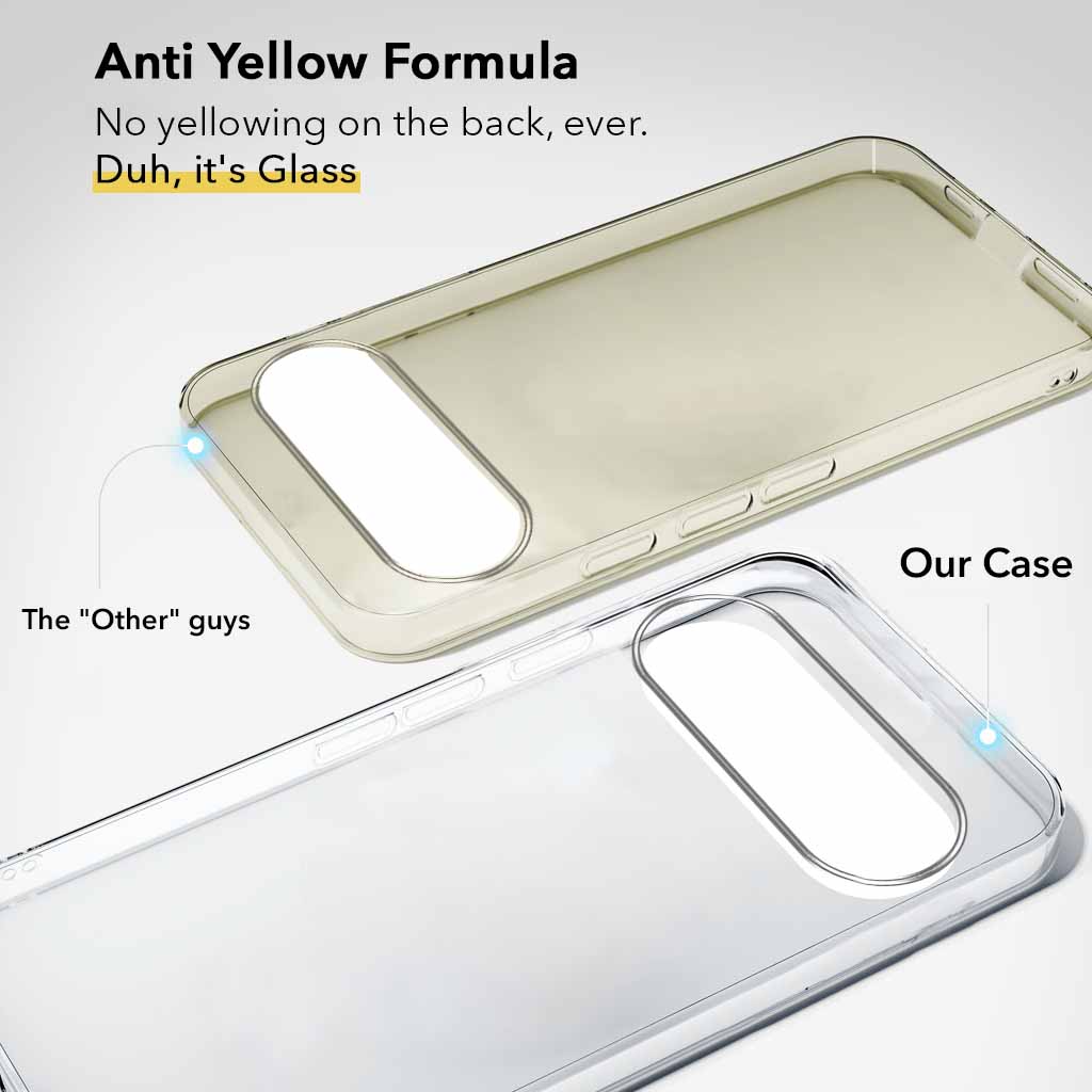 For Google Pixel 11 Pro Back Cover Case Lifetime Anti-Yellow Clear (Sleek Hard Crystal | Shockproof and Camera Protection) (Copy)