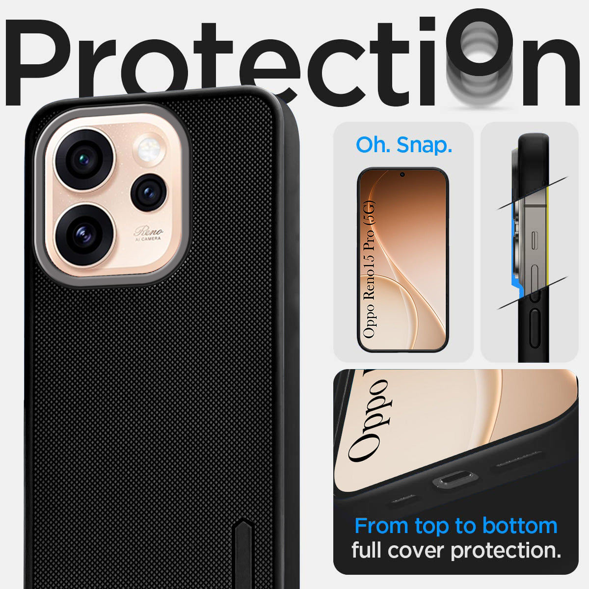 For Oppo Reno15 Pro 5G | Oppo Reno 15 Pro 5G Back Cover Case Rubberised (Textured Grip Design | Micro-Fiber Cloth Inside | Slim and Light Weight | Soft Touch and Feel)