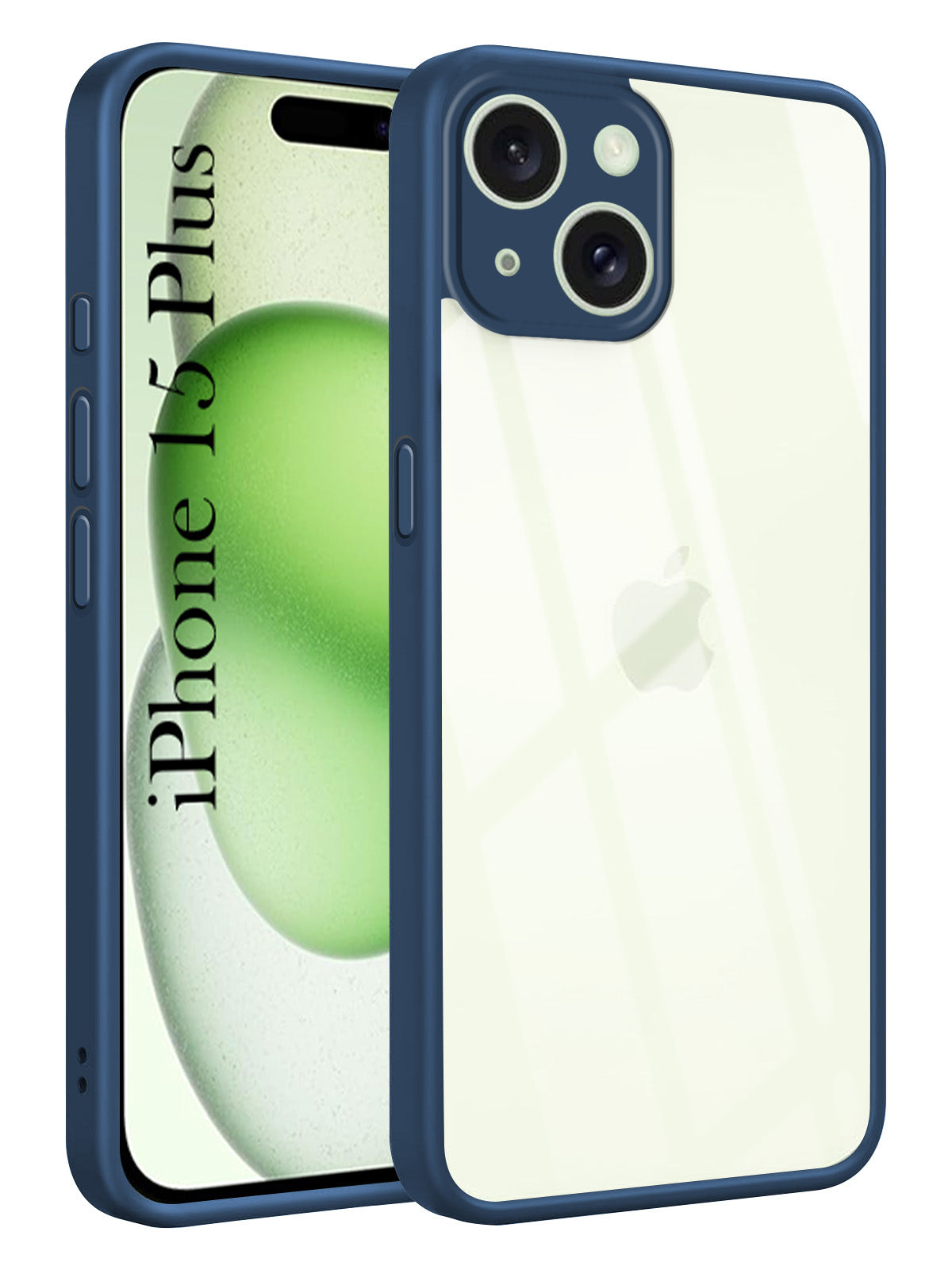 For Apple iPhone 15 Plus Back Cover Case Ultra-Hybrid (Lifetime Anti Yellow | Anti Scratch | Crystal Clear Shockproof)