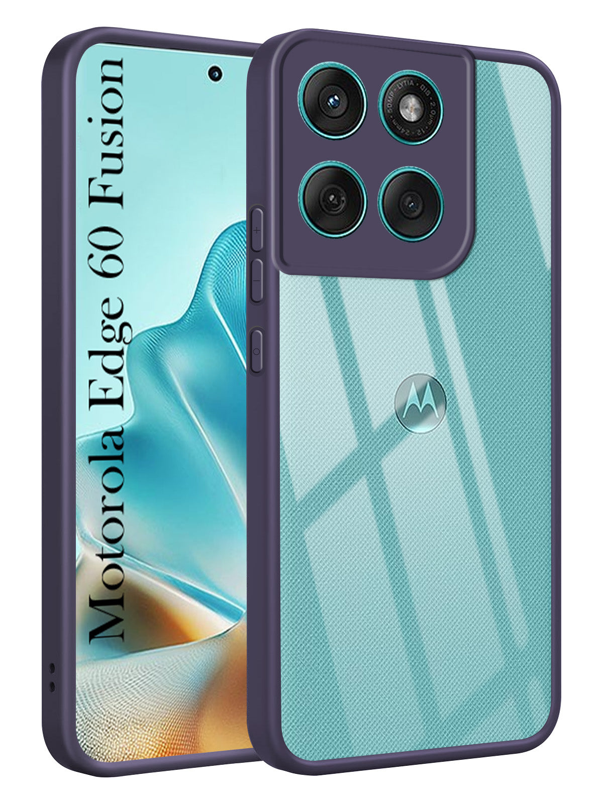 For Motorola Moto Edge 60 Fusion Back Cover Case  (Lifetime Anti Yellow | Anti Scratch | Crystal Clear Shockproof)