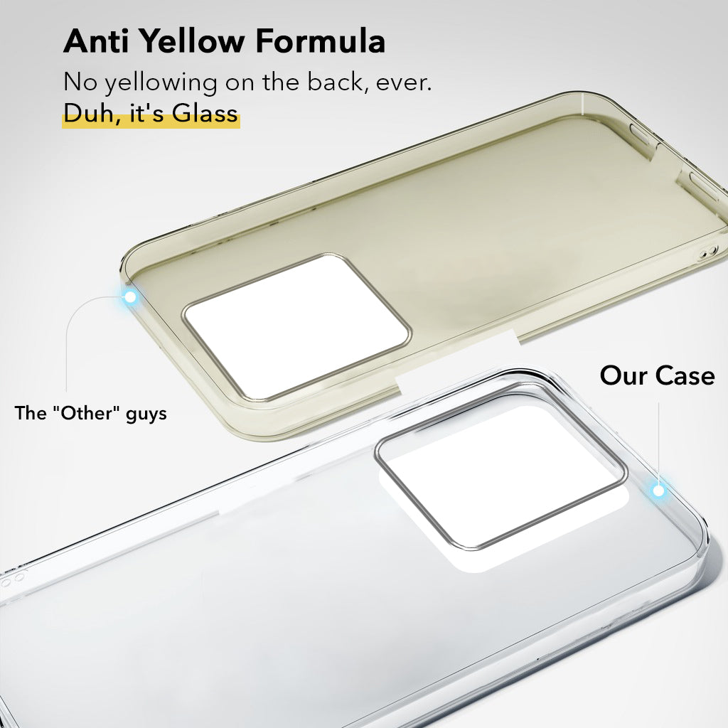 For Vivo Y300 Plus Back Cover Case (Hard Anti Yellow Clear Case | Drop & Camera Protection | Shockproof Polycarbonate)