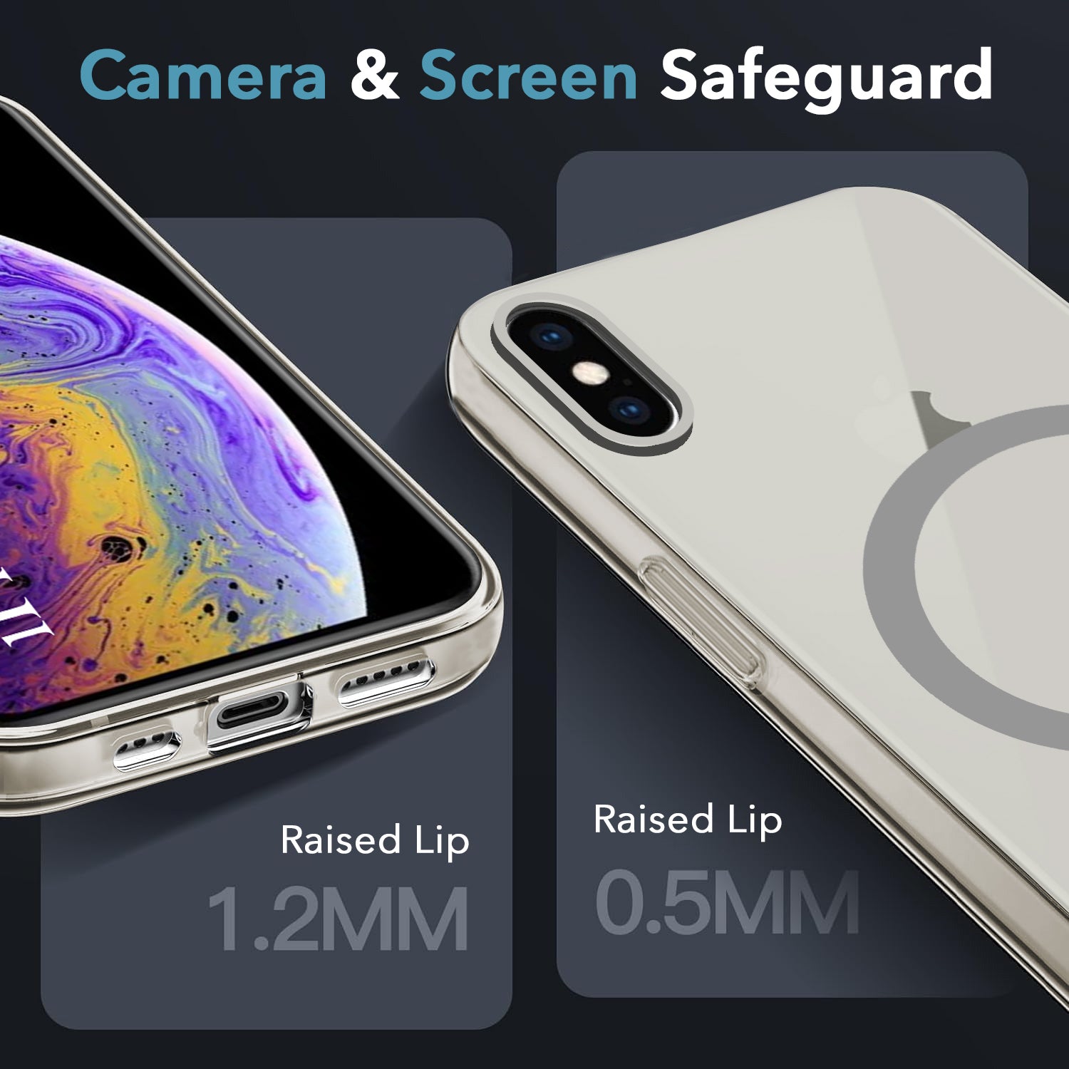 For Apple iPhone Xs Max Back Cover Case (Frosted Matte Feel | MagSafe Compatible Wireless Charging | Polycarbonate Material)