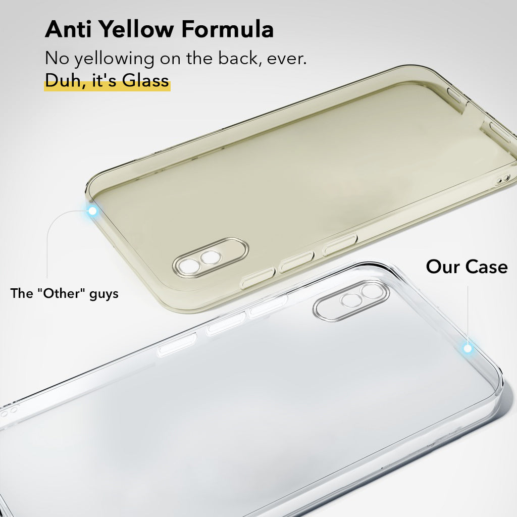 For Xiaomi Mi Redmi 9A | Redmi 9i (Hard Anti Yellow Clear Case | Sleek Hard Crystal Clear | Drop & Camera Protection | Shockproof Polycarbonate)