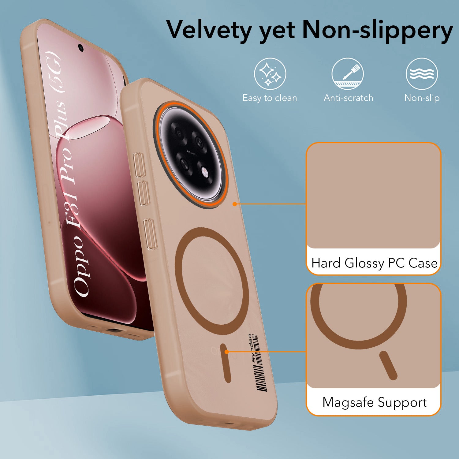 For Oppo F31 Pro Plus Back Cover Case (Soft Touch | Camera Bump Protection | MagSafe Compatible | Matte Finish)