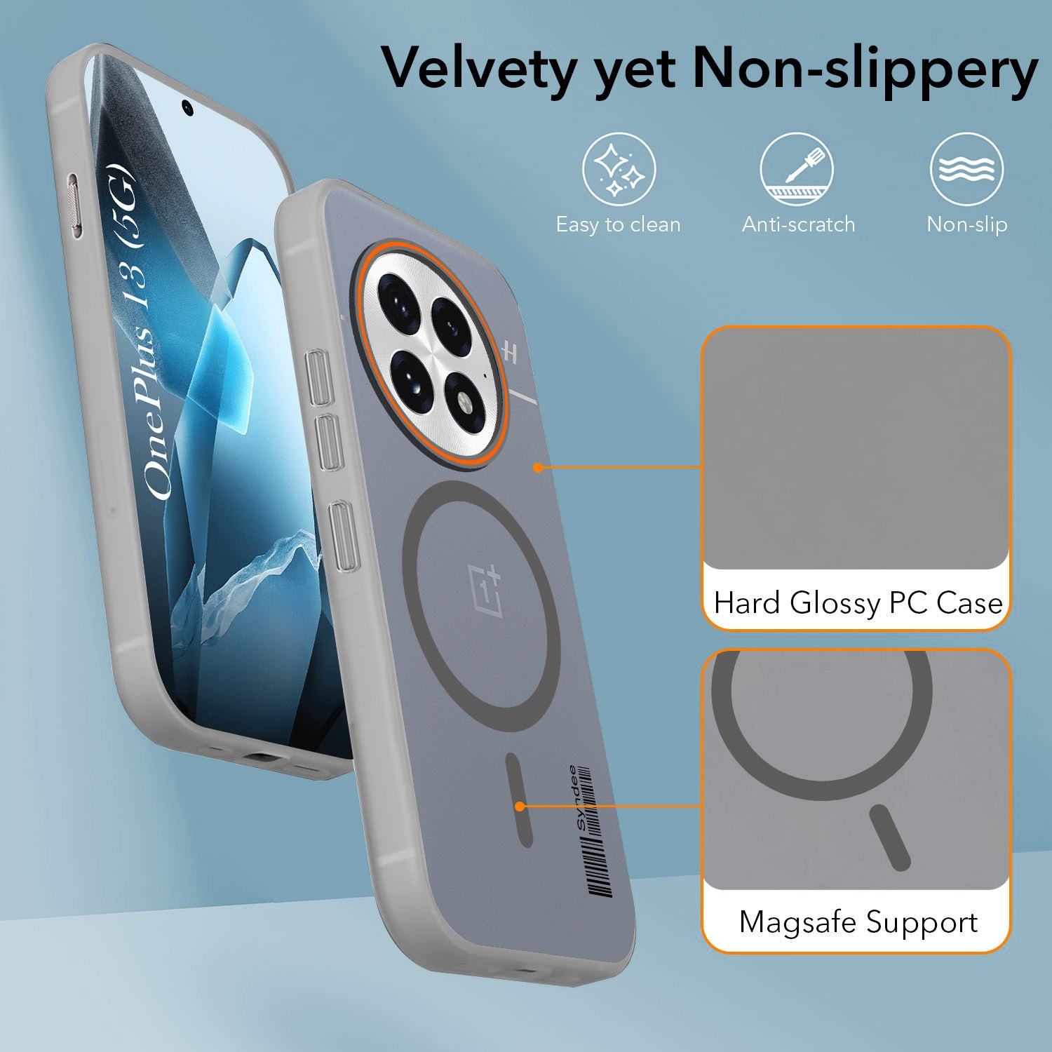 For OnePlus 13 Back Cover Case (Soft Touch | Camera Bump Protection | MagSafe Compatible | Matte Finish)