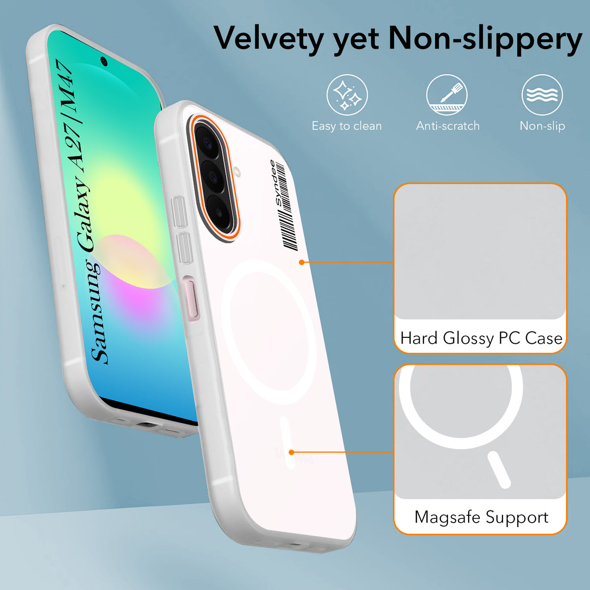 For Samsung Galaxy A27 5G | Samsung M47 5G Back Cover Case (Soft Touch | Camera Bump Protection | MagSafe Compatible | Matte Finish)