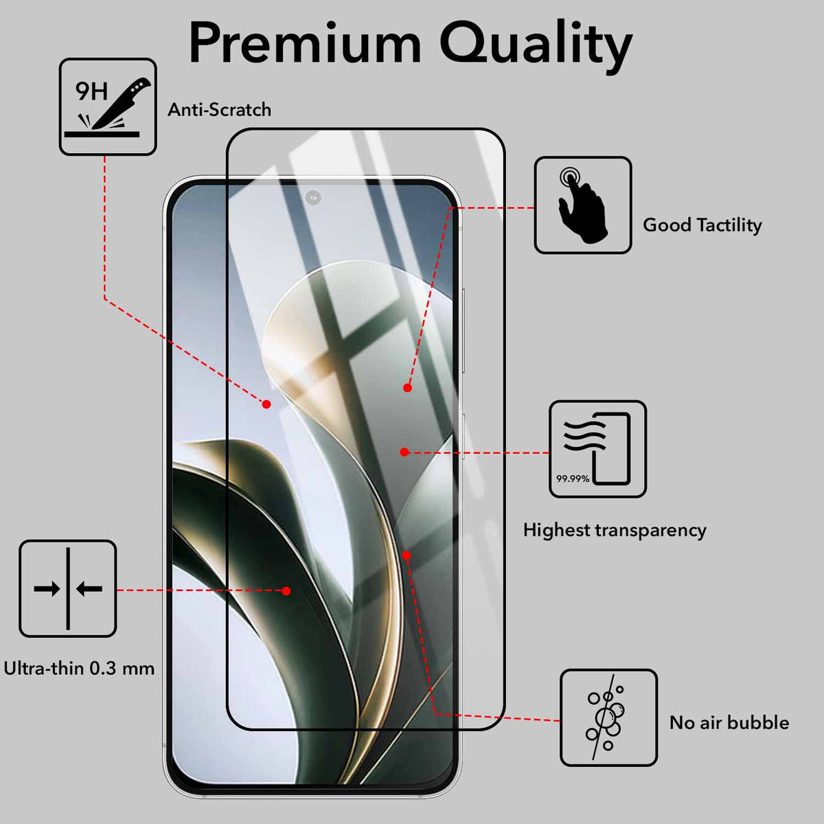 (Pack of 2) Tempered Glass For Poco M8X 5G Military-Grade Gorilla Tempered Glass Screen Protector With Installation Kit | Shatterproof, Full Coverage, HD Clear, Scratch Resistant
