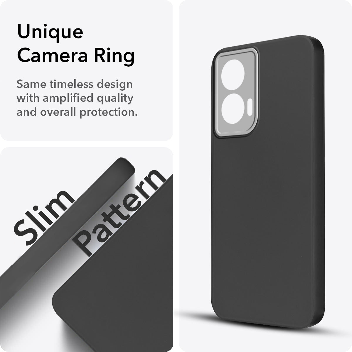 For Motorola Moto Edge 50 Fusion (Dual Color Matte Finish | Full Camera Protection | Sleek and Professional)