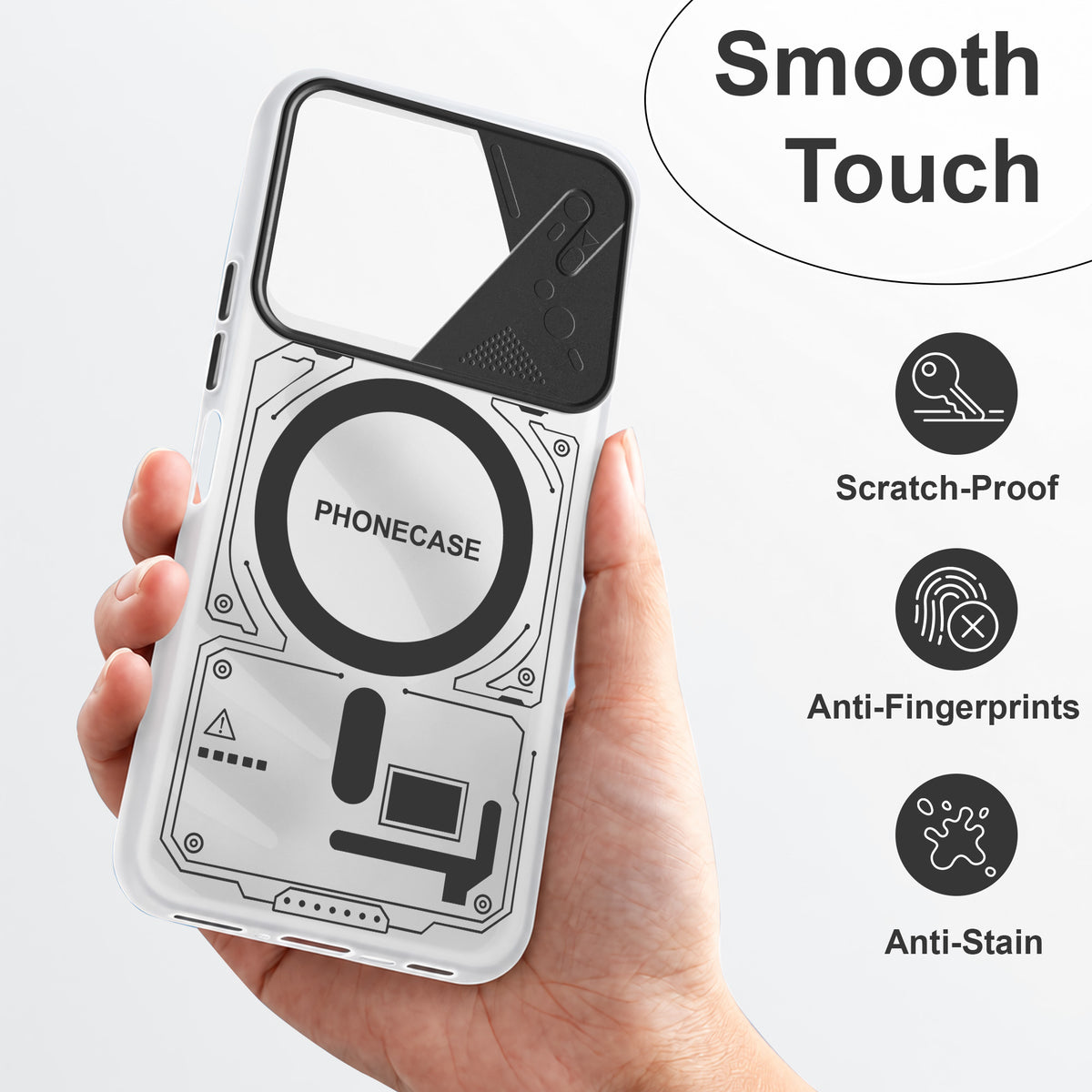 For Redmi A7 4G Metallic Back Cover Case (Metallic Camera Protection & Buttons | Translucent Milky Shade | Hard Polycarbonate)