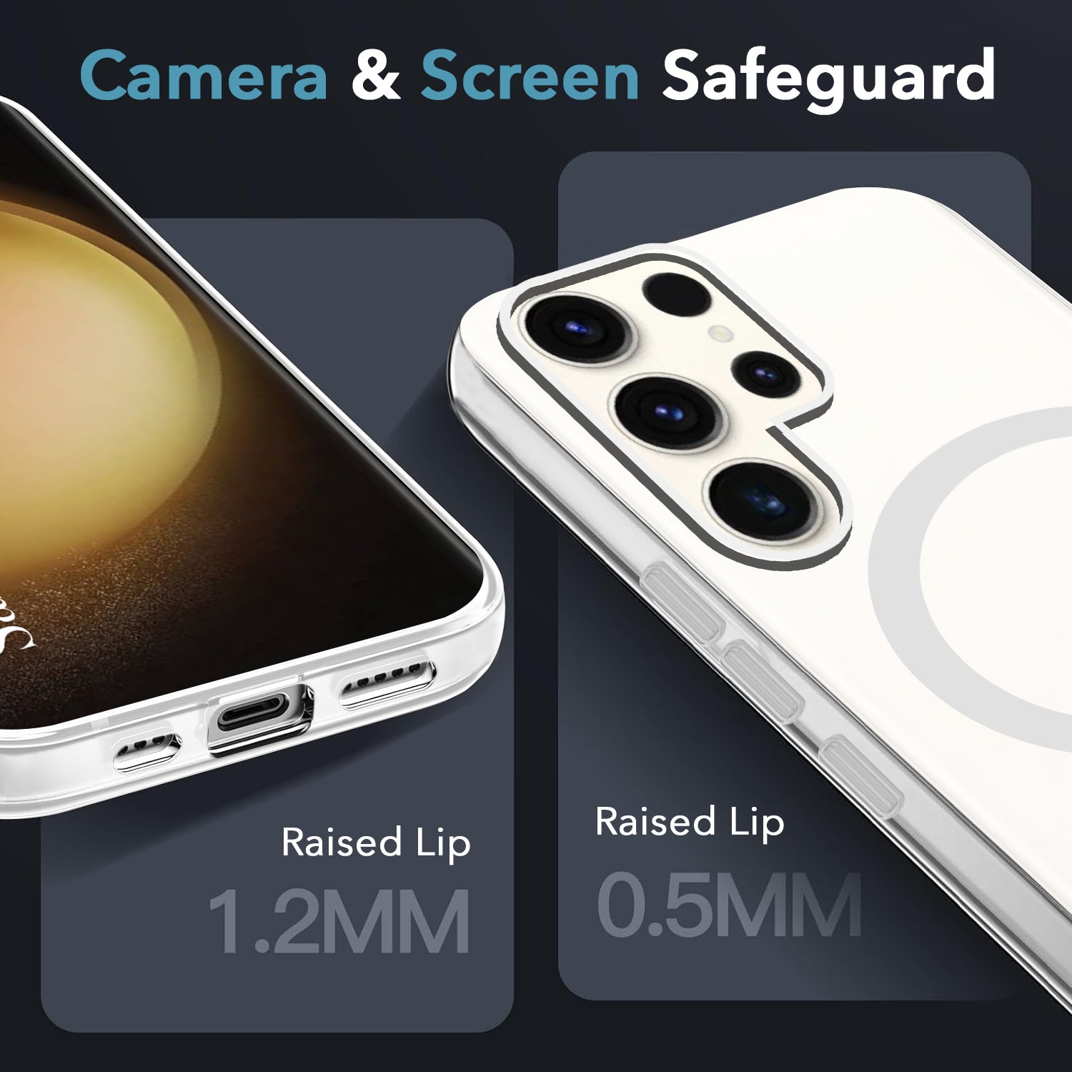 For Samsung Galaxy S23 Ultra Back Cover Case (Frosted Matte Feel | MagSafe Compatible Wireless Charging | Polycarbonate Material)
