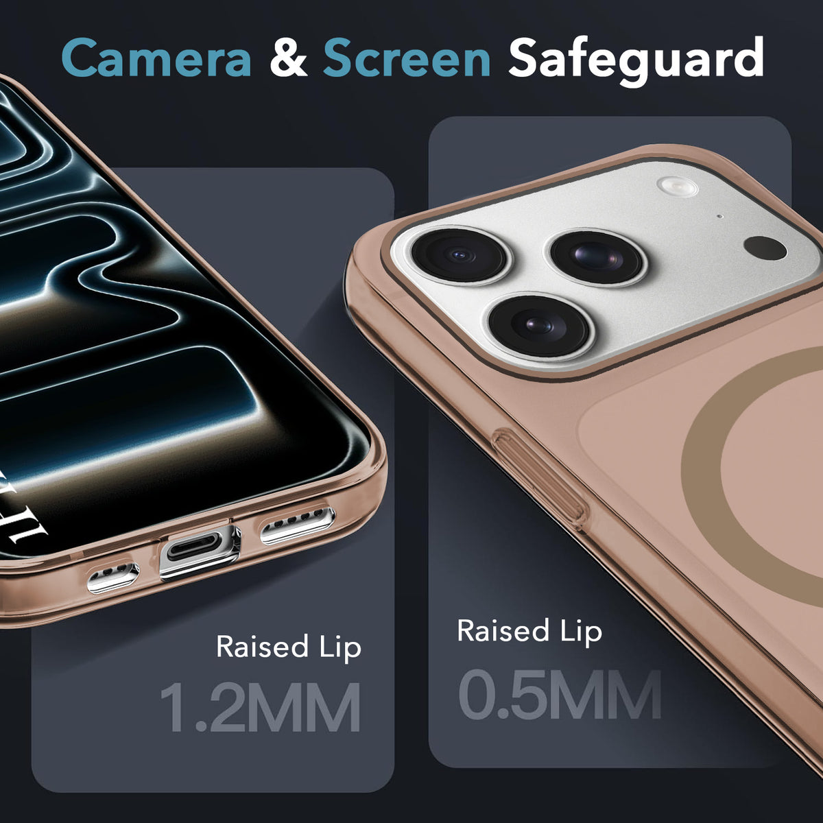 For iPhone 17 Pro | iPhone 18 Pro Back Cover Case (Frosted Matte Feel | MagSafe Compatible Wireless Charging)