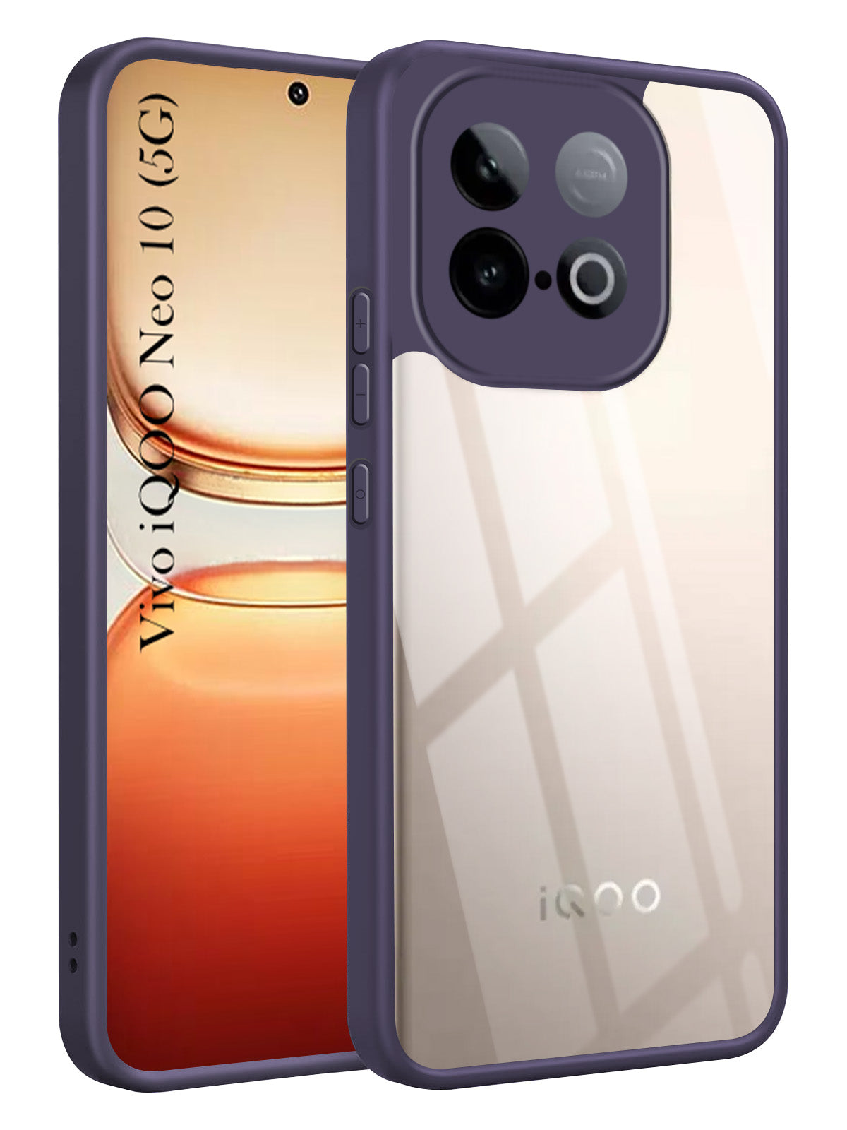 For Vivo iQOO Neo 10 Back Cover Case Ultra-Hybrid (Lifetime Anti Yellow | Anti Scratch | Crystal Clear Shockproof)