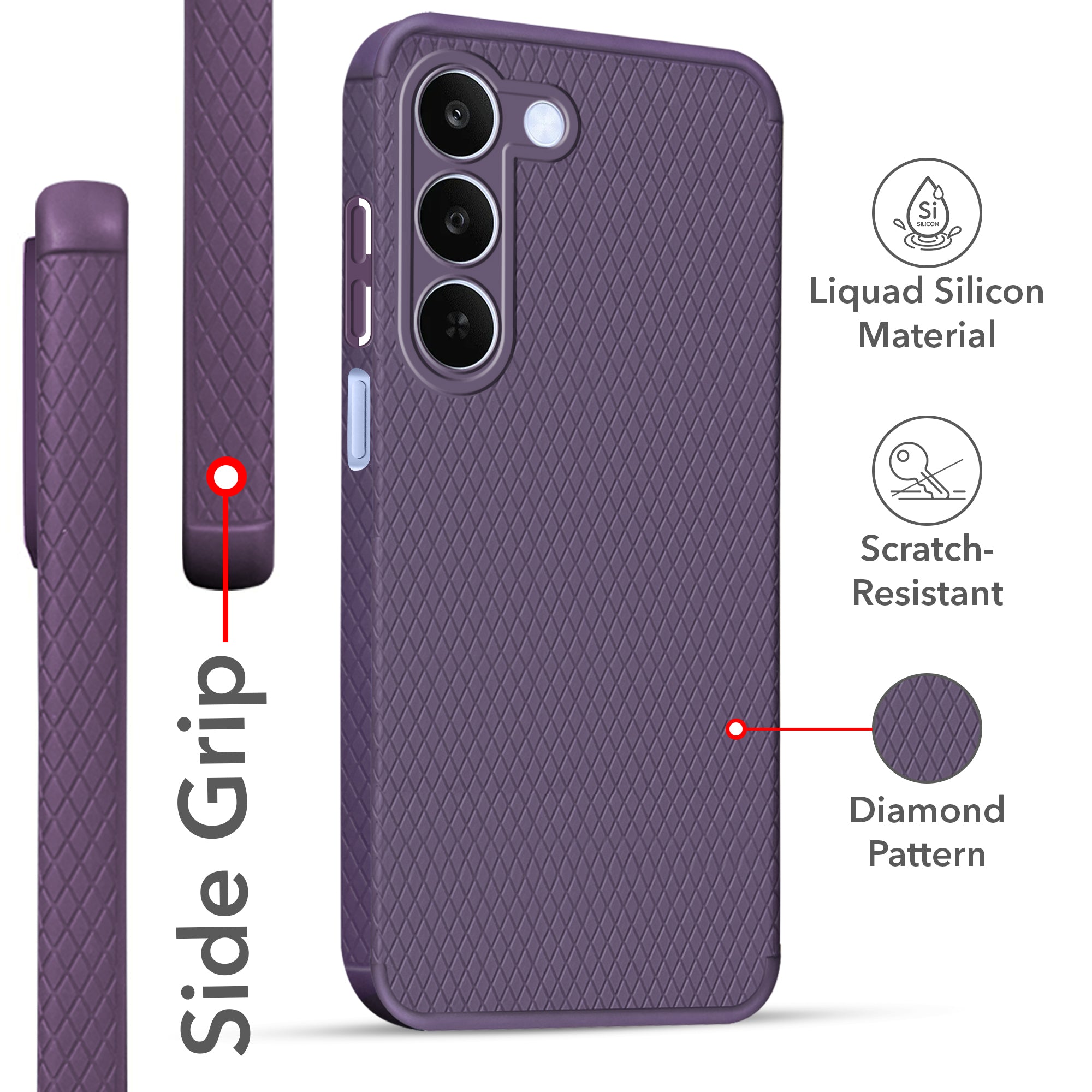 For Realme C83 5G Back Cover Case Liquid Silicone (Camera Protection | Side Grip Texture | Soft and Flexible)