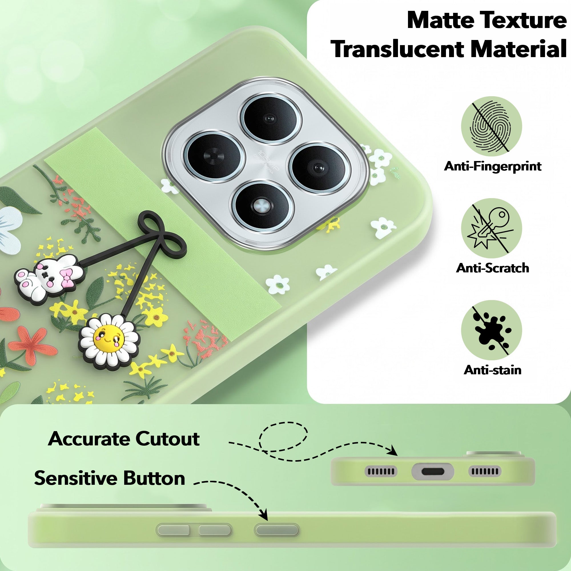 For Xiaomi Redmi Note 15 5G | Redmi Note 15 SE 5G Back Cover Case (3D Cute Cartoons | Hard Back Side Soft | Matte Premium Finish | HD Printing)