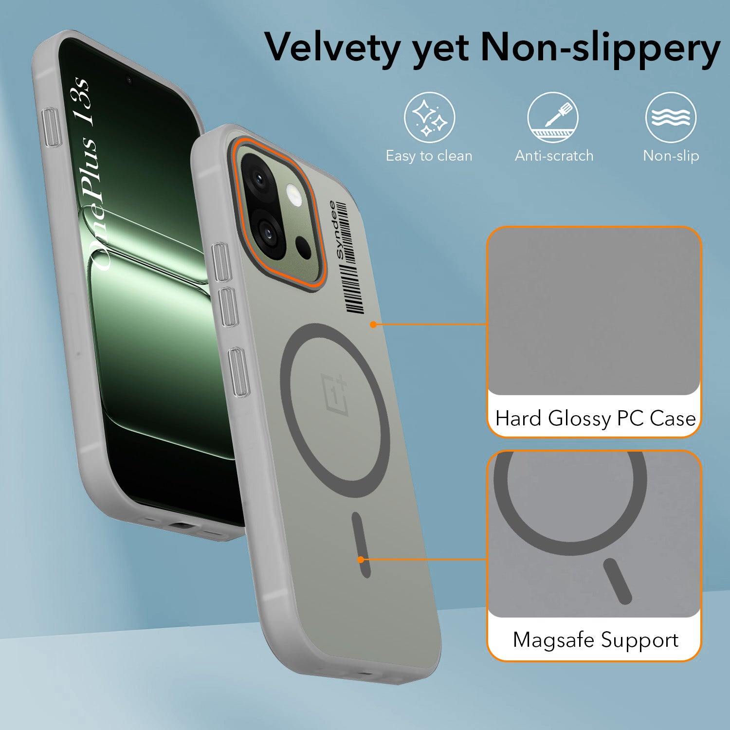 For OnePlus 13S Back Cover Case (Soft Touch | Camera Bump Protection | MagSafe Compatible | Matte Finish)