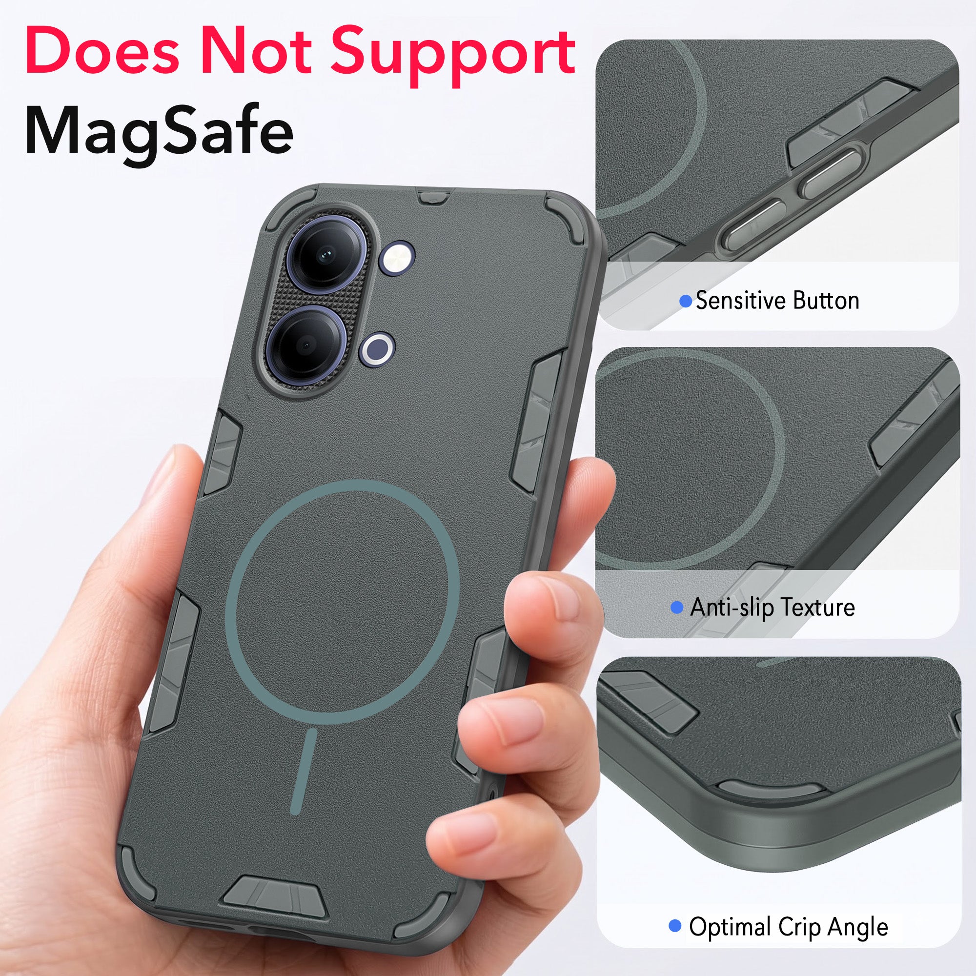 For Vivo Y11 | Vivo Y21 5G Back Cover Case (Slim Hybrid Armor | Shockproof Camera Protection | Rugged Dual Layer)