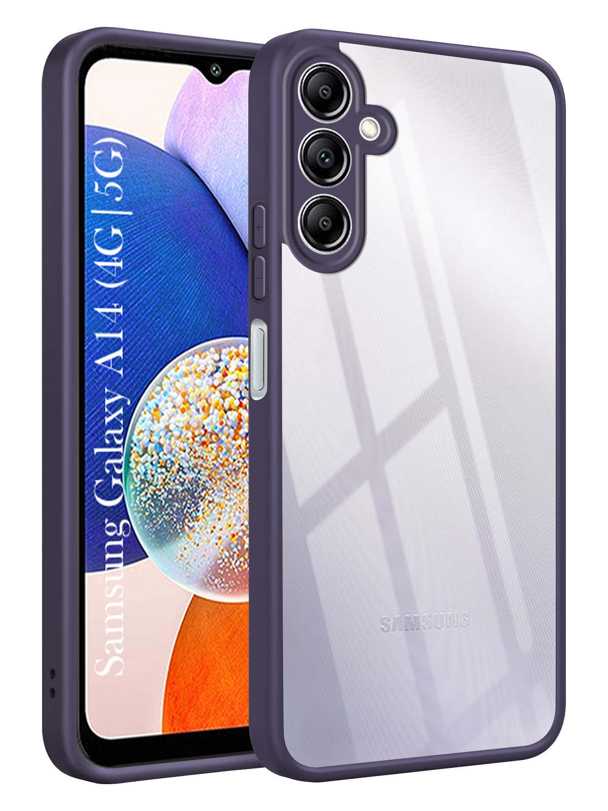 For Samsung Galaxy A14 4G | 5G Back Cover Case Ultra-Hybrid (Lifetime Anti Yellow | Anti Scratch | Crystal Clear Shockproof)