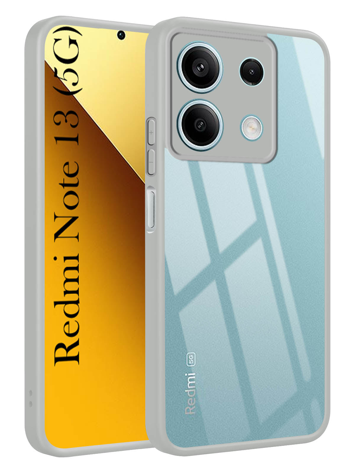 For Xiaomi Redmi Note 13 5G Back Cover Case (Lifetime Anti Yellow | Anti Scratch | Crystal Clear Shockproof)