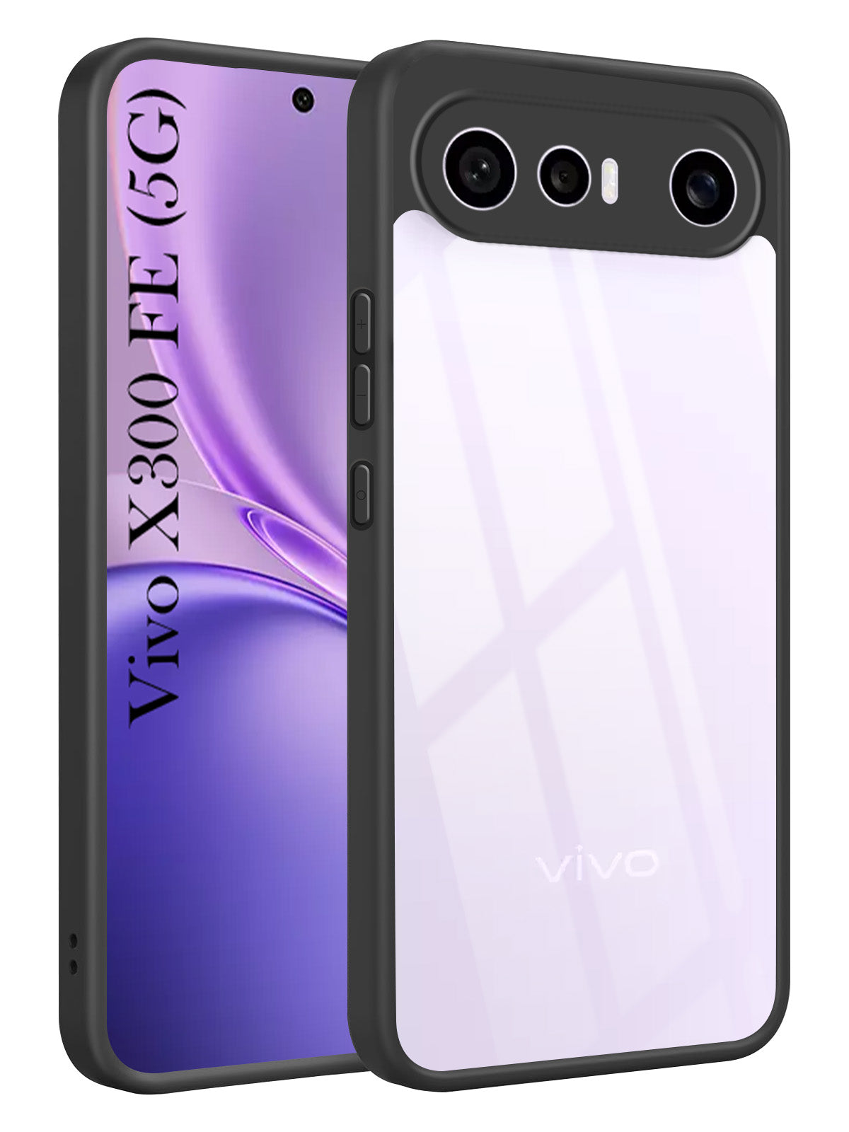 For Vivo X300 FE Back Cover Case Ultra-Hybrid (Lifetime Anti Yellow | Anti Scratch | Crystal Clear Shockproof)