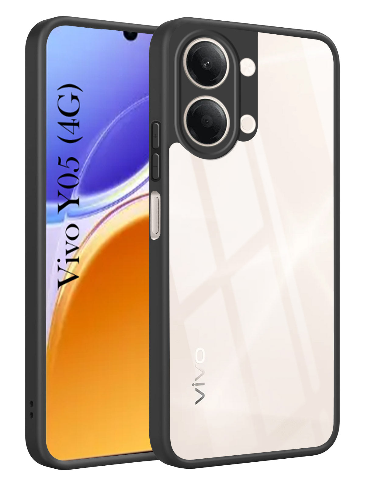 For Vivo Y05 4G Back Cover Case Ultra-Hybrid (Lifetime Anti Yellow | Anti Scratch | Crystal Clear Shockproof)