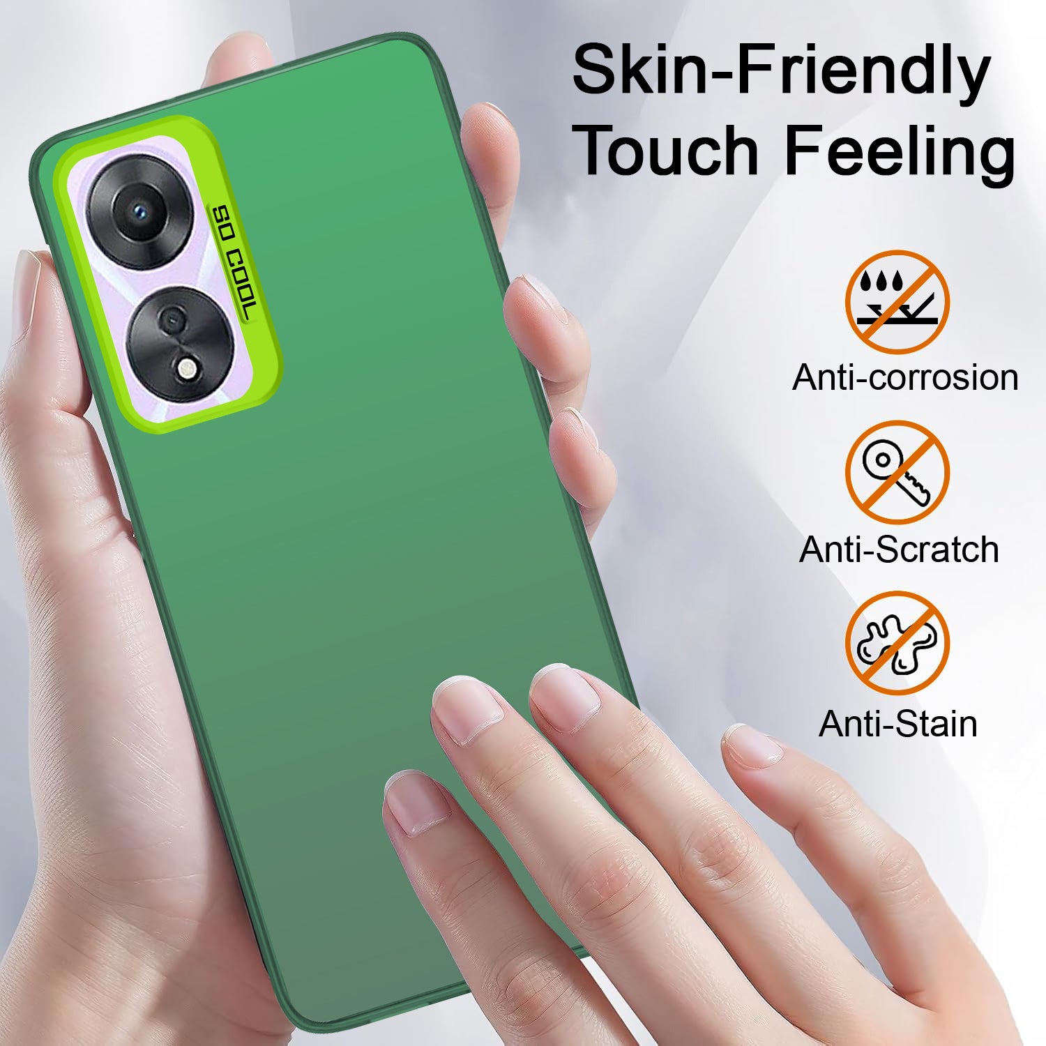 For Oppo A78 5G Hard Back Cover Case (Velvet Touch | Professional Glossy Finish | Camera Protection Bump)
