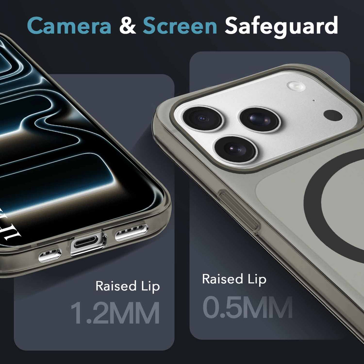 For iPhone 17 Pro | iPhone 18 Pro Back Cover Case (Frosted Matte Feel | MagSafe Compatible Wireless Charging)