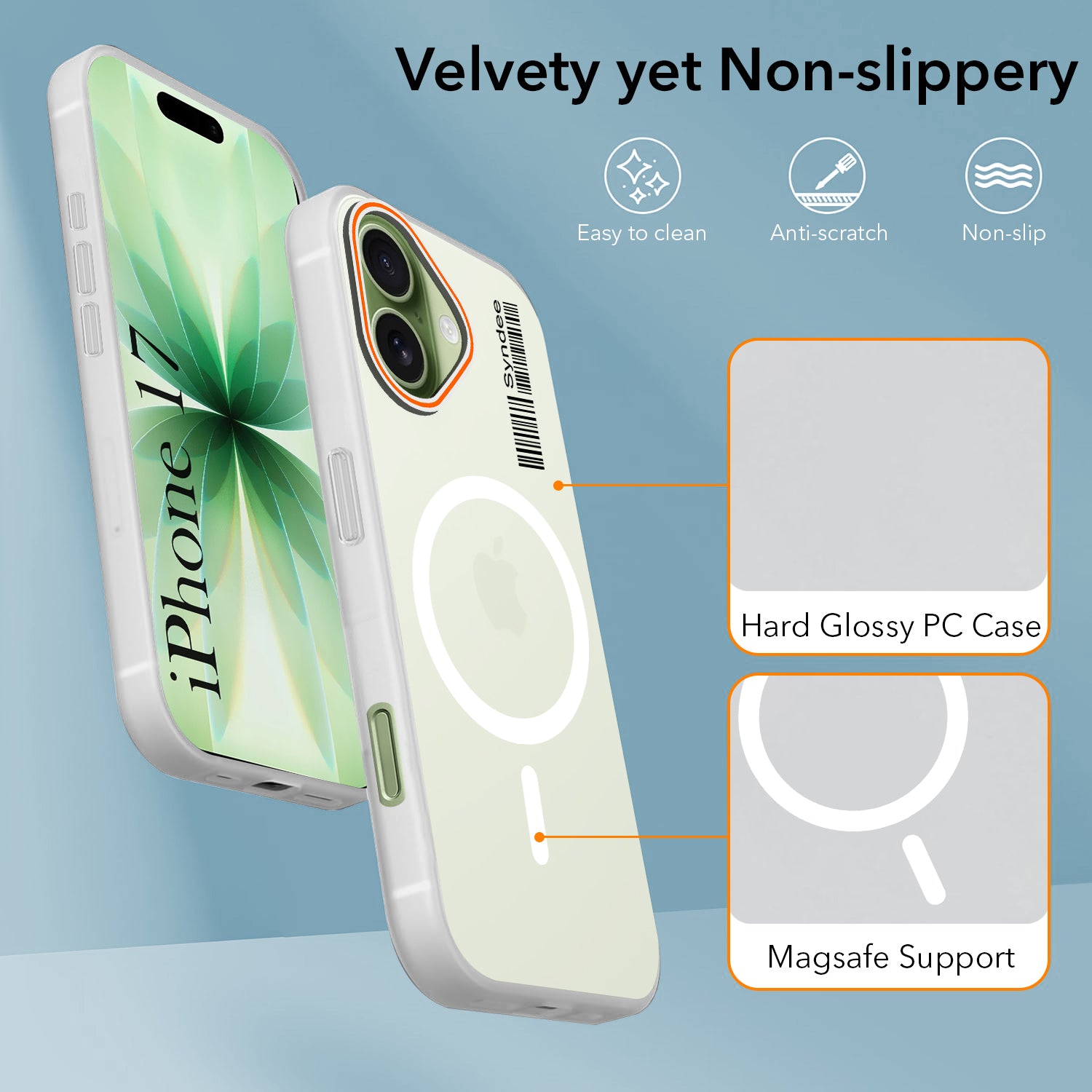 For Apple iPhone 17 Back Cover Case (Soft Touch | Camera Bump Protection | MagSafe Compatible | Matte Finish)