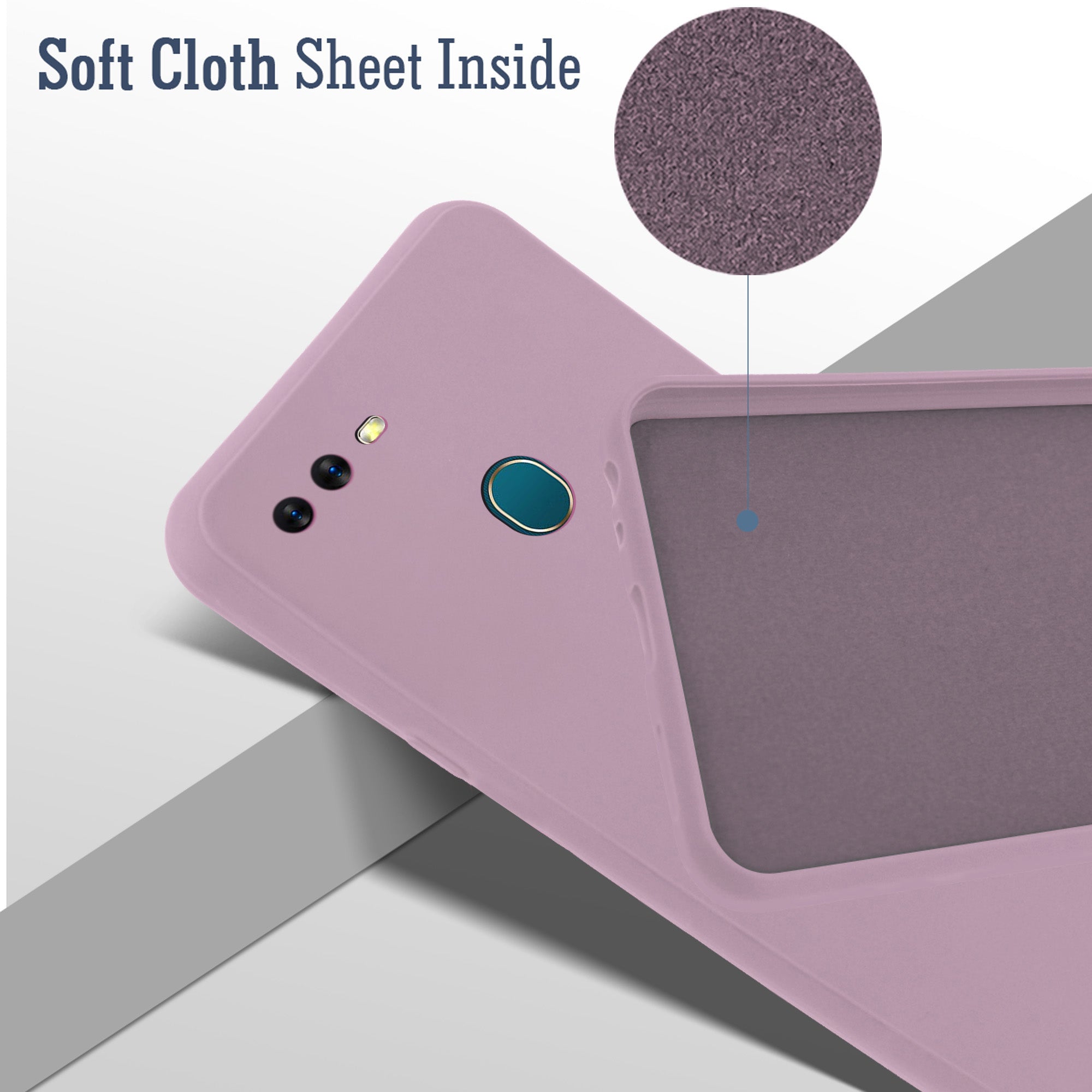 For Oppo A12 Back Cover Case (Inside Fiber Cloth | Smooth Matte Finish | Elegant Look)