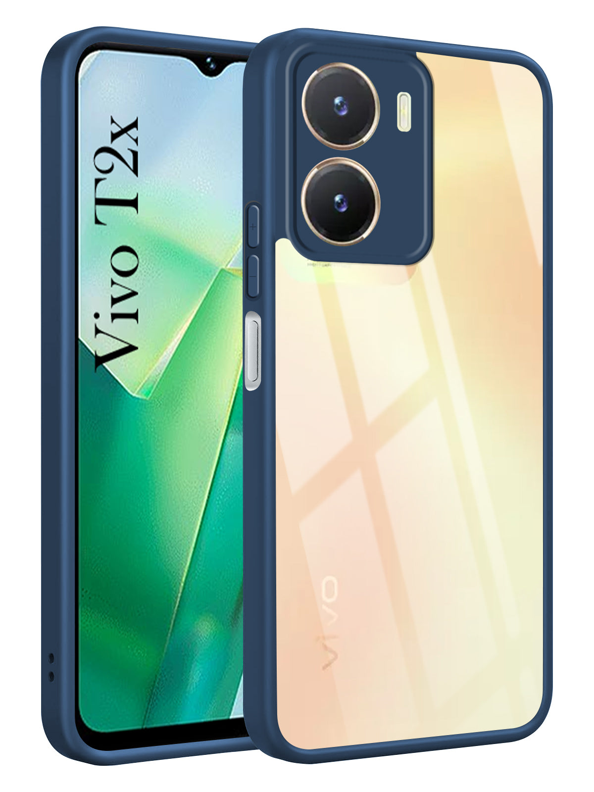 For Vivo T2x Back Cover Case Ultra-Hybrid (Lifetime Anti Yellow | Anti Scratch | Crystal Clear Shockproof)