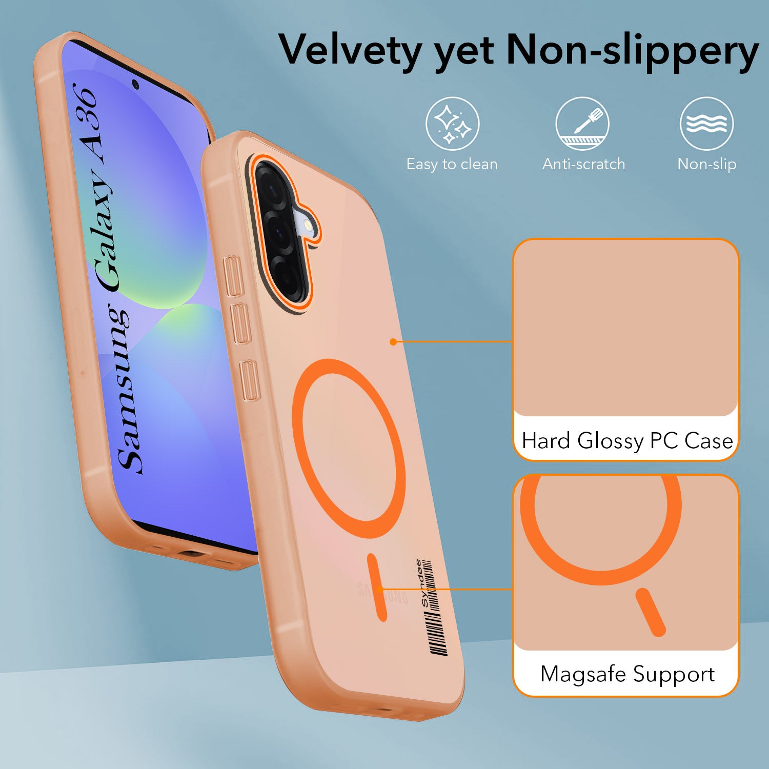 For Samsung Galaxy A36 5G Back Cover Case (Soft Touch | Camera Bump Protection | MagSafe Compatible | Matte Finish)