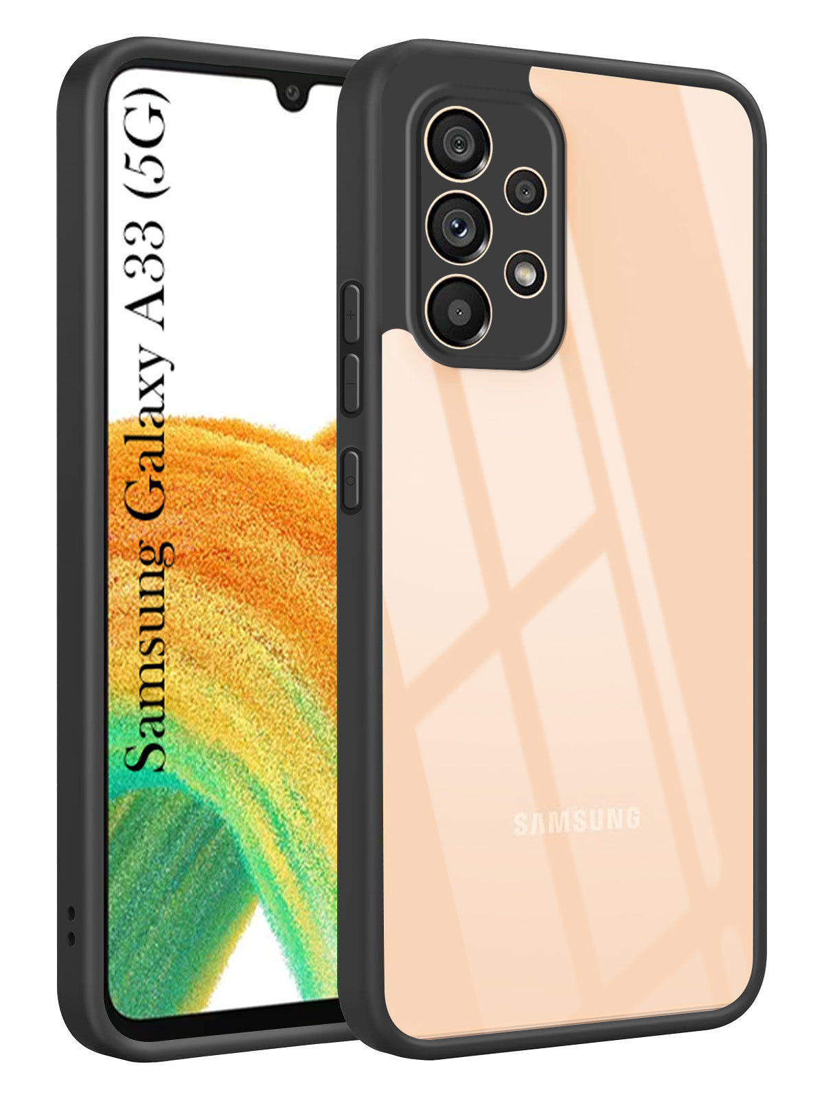 For Samsung Galaxy A33 5G Back Cover Case Ultra-Hybrid (Lifetime Anti Yellow | Anti Scratch | Crystal Clear Shockproof)
