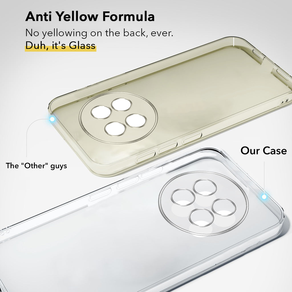 For Realme 13 Plus Back Cover Case (Hard Anti Yellow Clear Case | Sleek Hard Crystal Clear | Drop & Camera Protection | Shockproof Polycarbonate)
