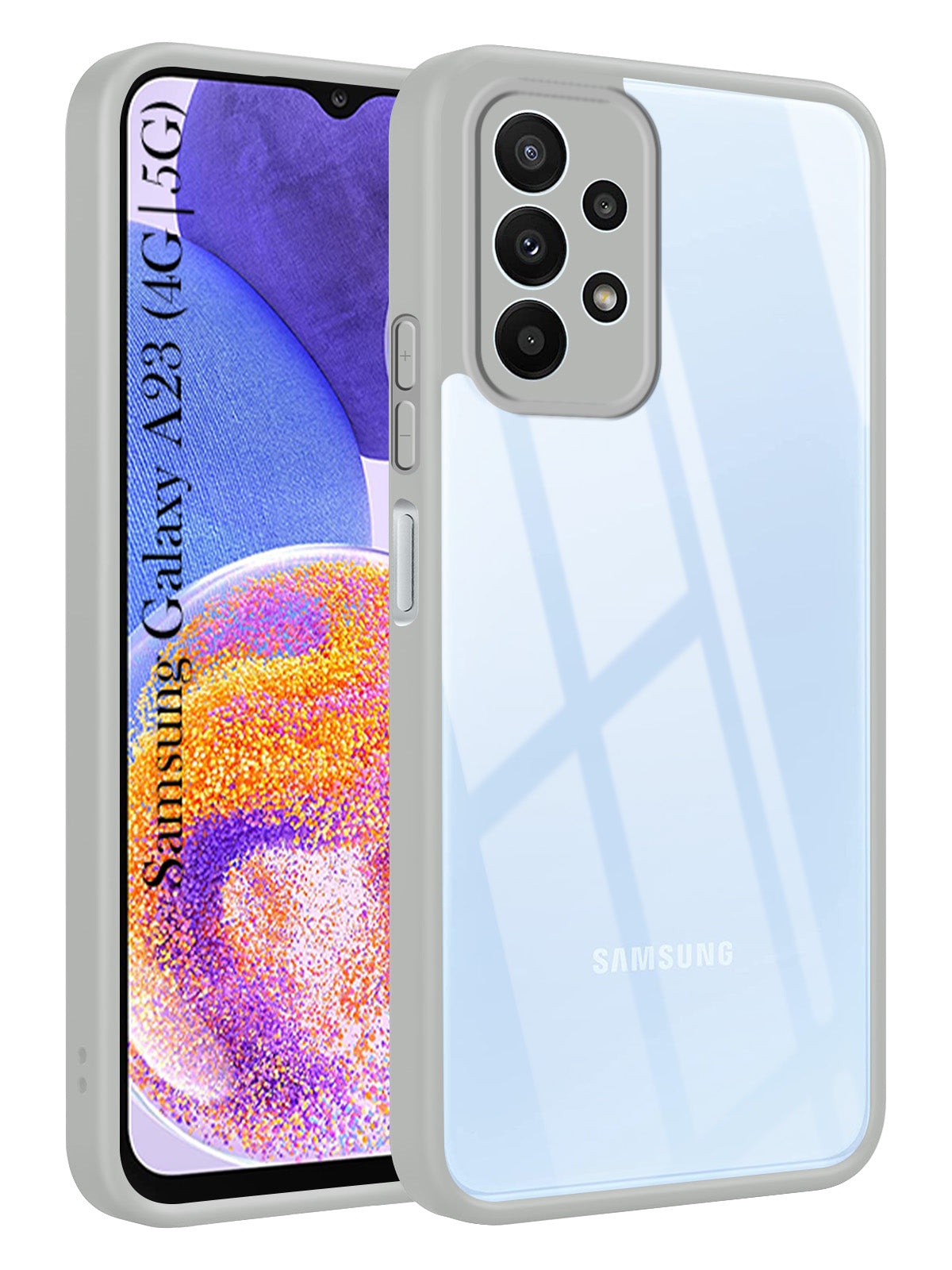 For Samsung Galaxy A23 4G | 5G Back Cover Case  Ultra-Hybrid (Lifetime Anti Yellow | Anti Scratch | Crystal Clear Shockproof)