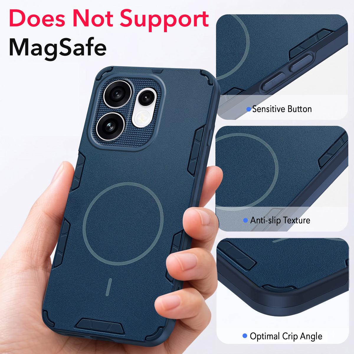 For Oppo Reno 16 Back Cover Case (Slim Hybrid Armor | Shockproof Camera Protection | Rugged Dual Layer)