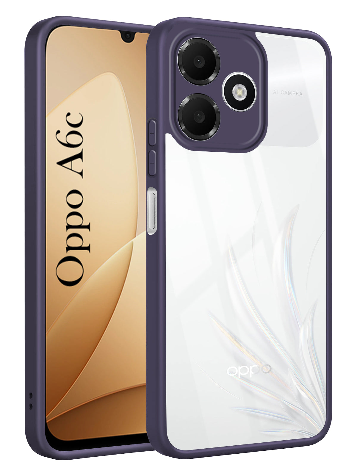 For Oppo A6c 4G Back Cover Case Ultra-Hybrid (Lifetime Anti Yellow | Anti Scratch | Crystal Clear Shockproof)