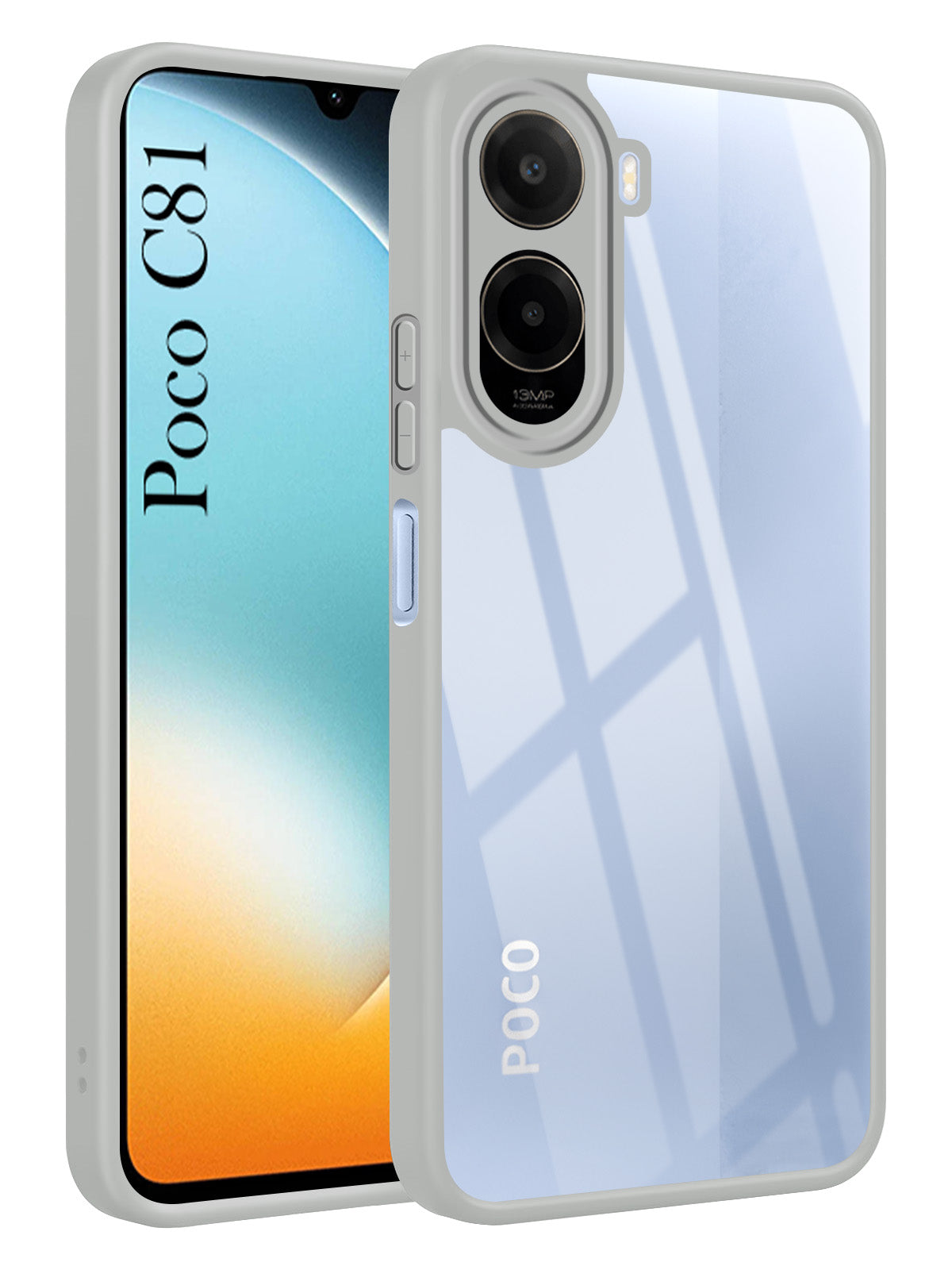 For Poco C81 5G Back Cover Case Ultra-Hybrid (Lifetime Anti Yellow | Anti Scratch | Crystal Clear Shockproof)