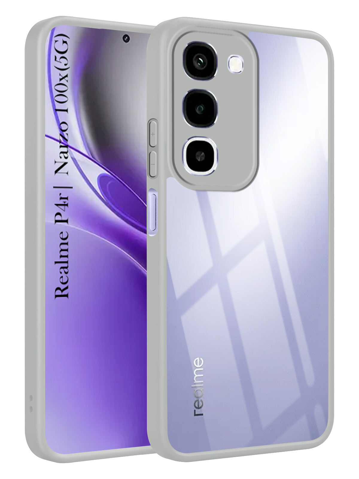 For Realme P4R 5G | Realme Narzo 100X 5G Back Cover Case Ultra-Hybrid (Lifetime Anti Yellow | Anti Scratch | Crystal Clear Shockproof)