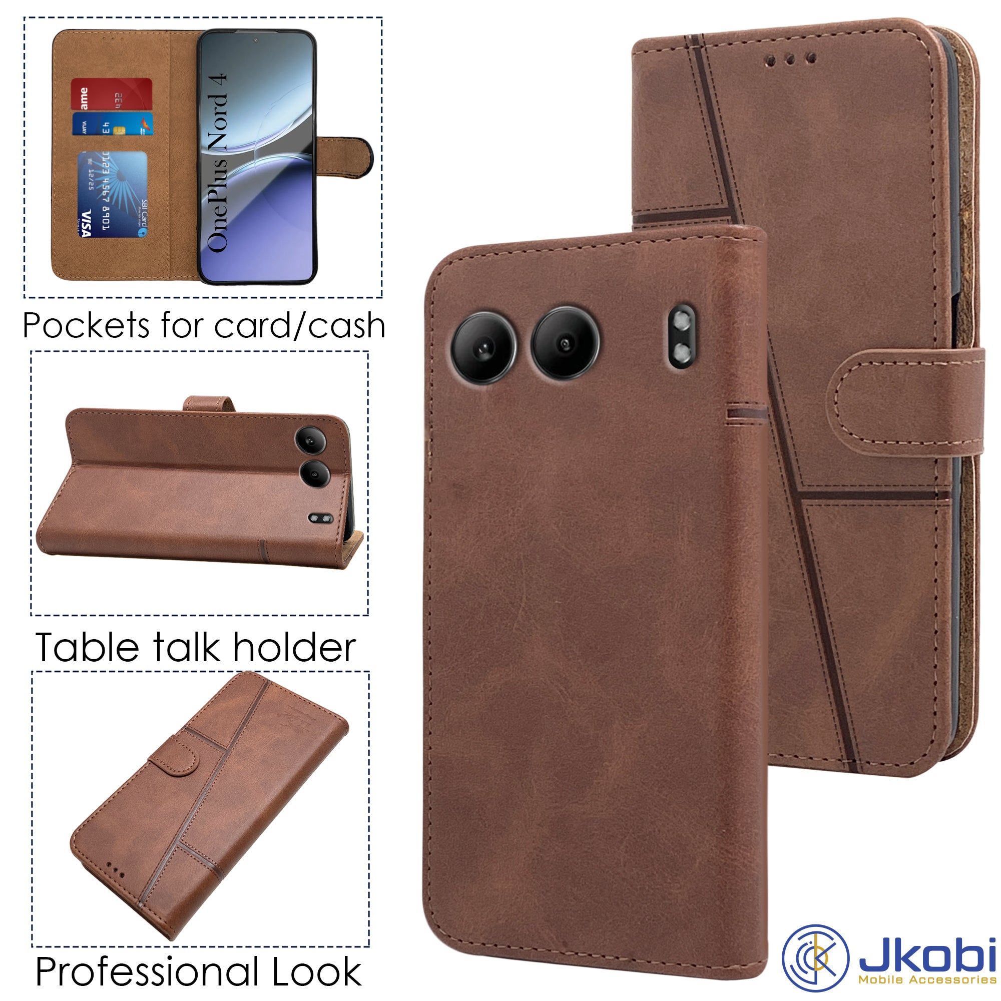 Flip-Hülle Für OnePlus Nord 4 5G Mit PU-Leder, Blumen-Muster – Mit Kartenfach, Magnetverschluss, Standfuß & Handschlaufe, Stoßfest Und Stylisch