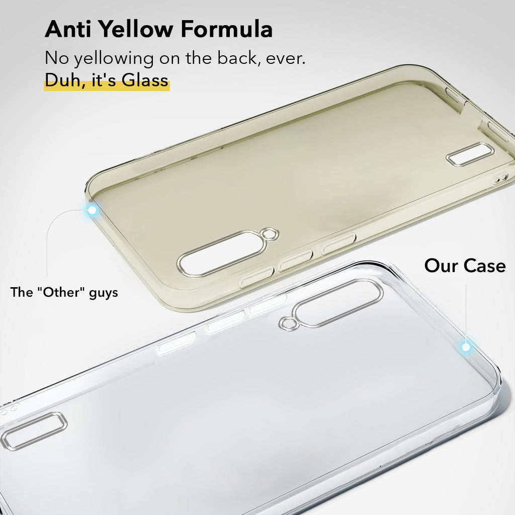 For Xiaomi Mi A3 | Xiaomi Redmi Mi A3 Lifetime Anti-Yellow Clear Back Cover Case (Sleek Hard Crystal | Shockproof and Camera Protection)