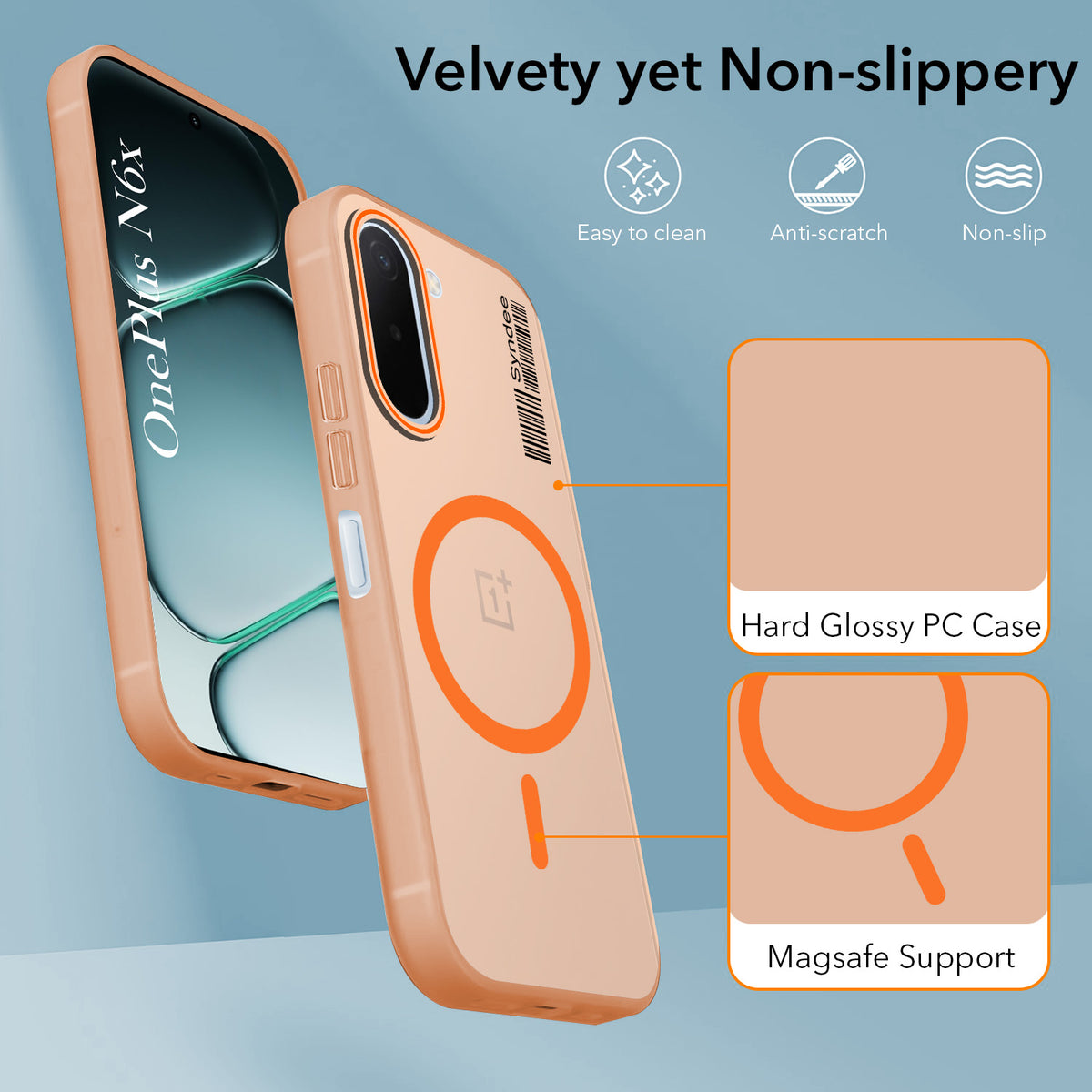 For OnePlus N6X Back Cover Case (Soft Touch | Camera Bump Protection | MagSafe Compatible | Matte Finish)